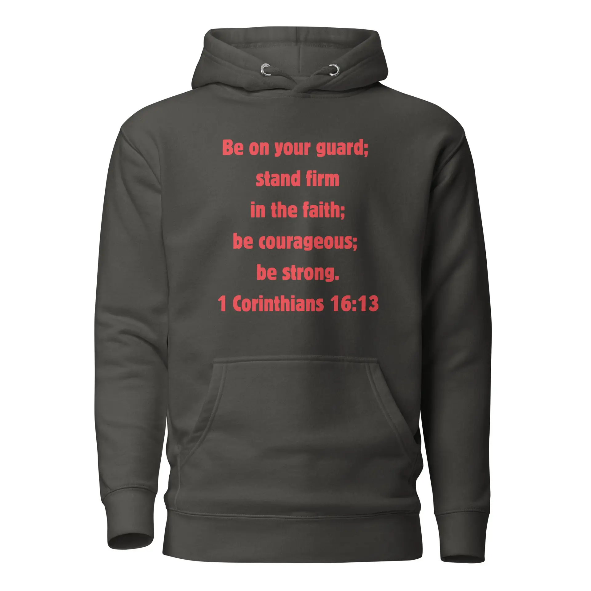 1 Corinthians 1613 Faith - unisex-premium-hoodie-vintage-black-front-6821f9a52e92f