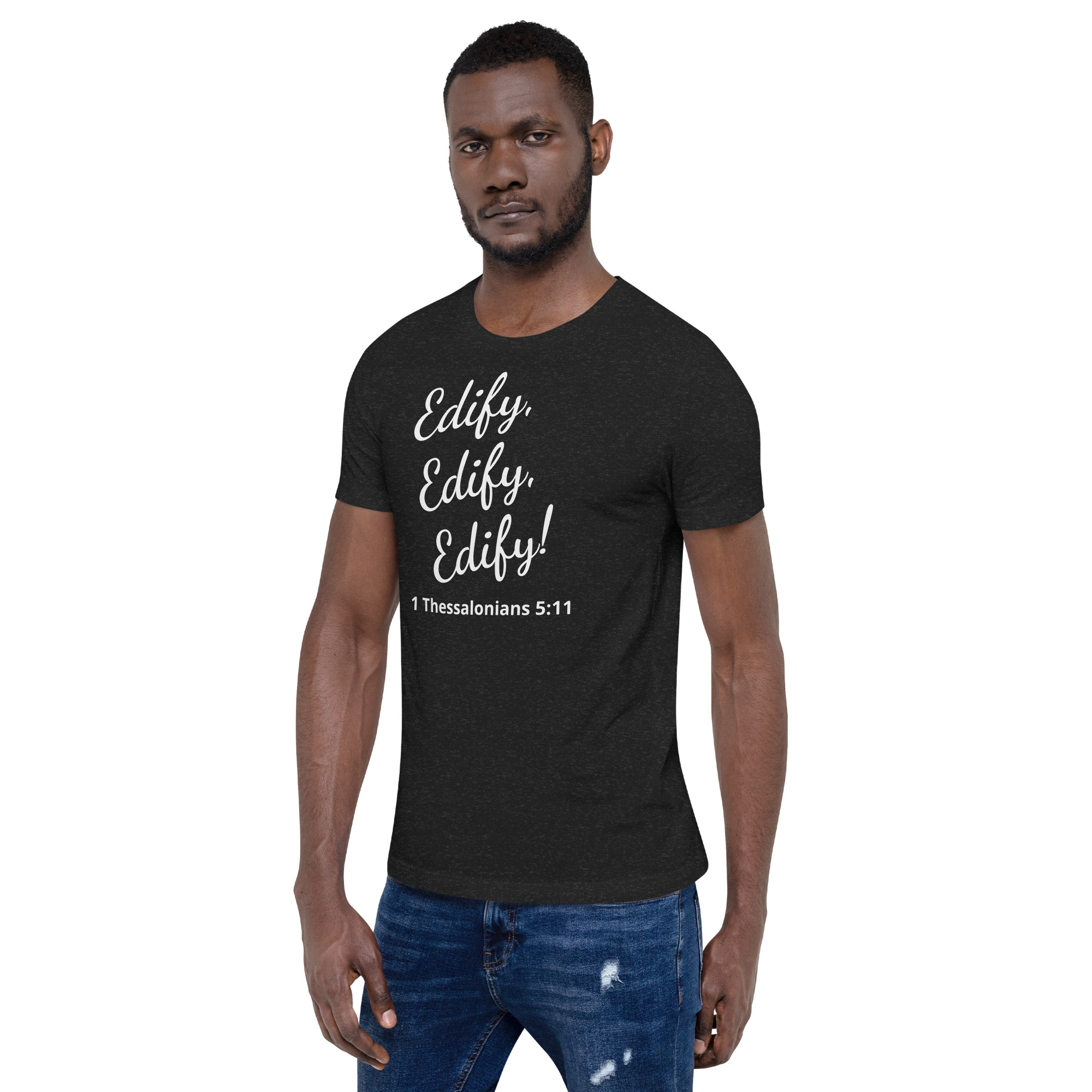 1 Thessalonians 511 - unisex-staple-t-shirt-black-heather-left-front-68223091f0c6c
