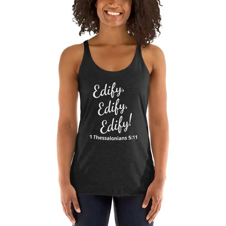 1 Thessalonians 511 - womens-racerback-tank-top-vintage-black-front-6825c40884262