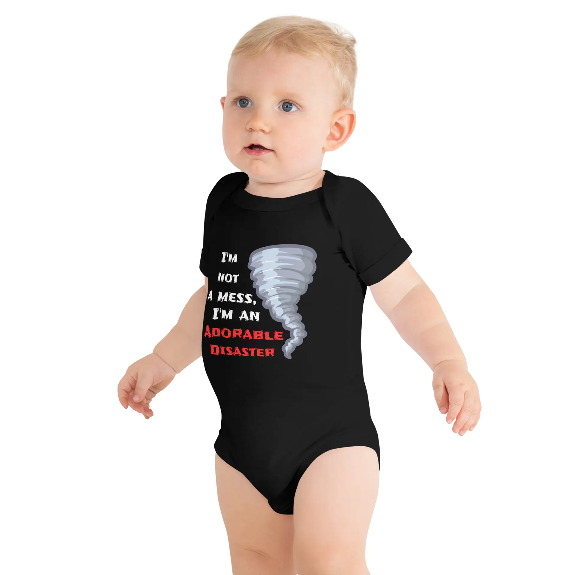 Adorable Disaster Baby short sleeve one piece