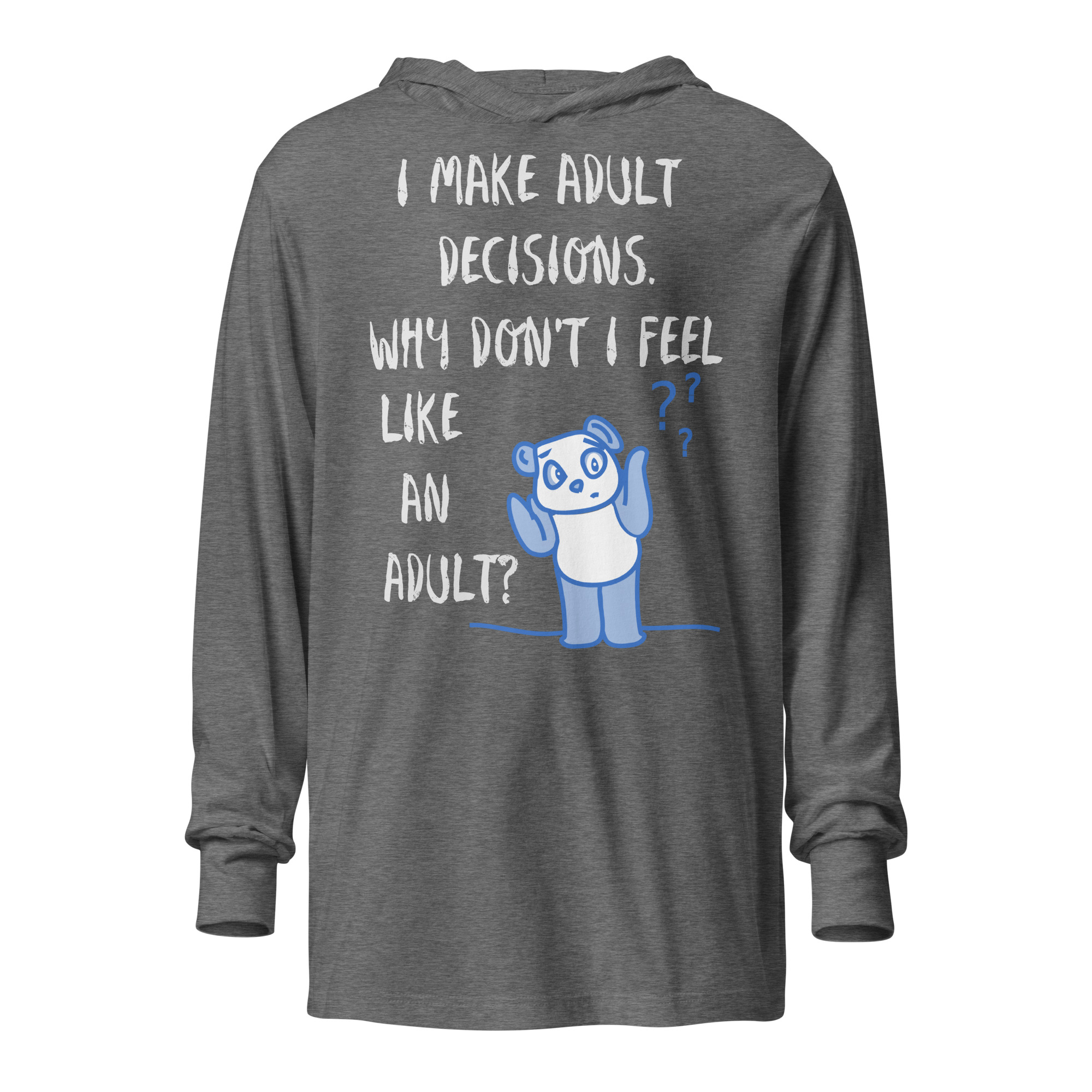 Adult Decisions - unisex-hooded-long-sleeve-tee-grey-triblend-front-6825c5bceb16f