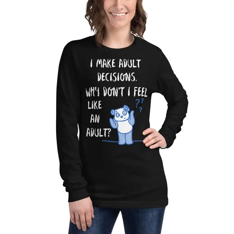 Adult Decisions - unisex-long-sleeve-tee-black-front-6825c589bb85d