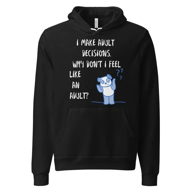 Adult Decisions - unisex-pullover-hoodie-black-front-6825c5fb332fe