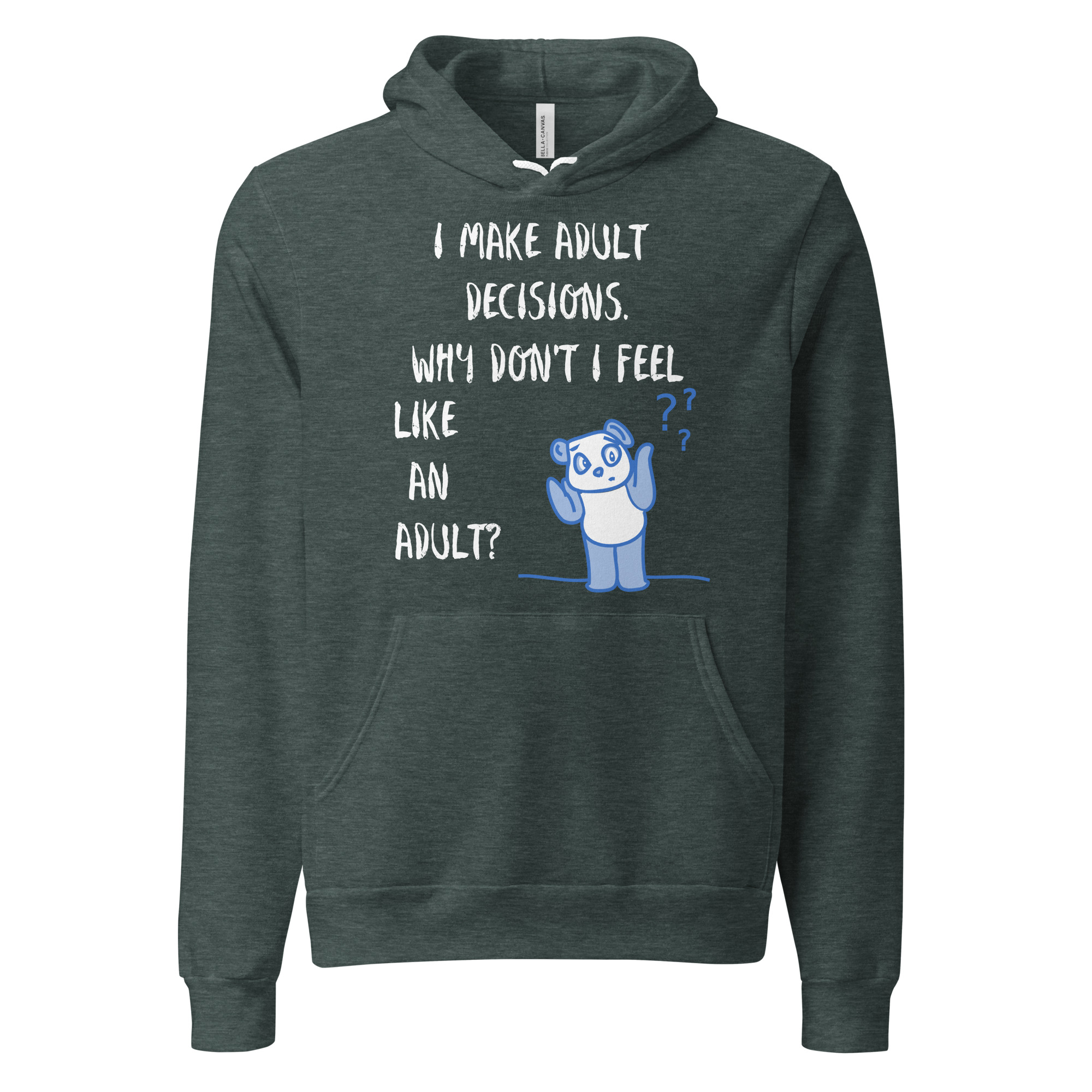Adult Decisions - unisex-pullover-hoodie-heather-forest-front-6825c5fb35fff