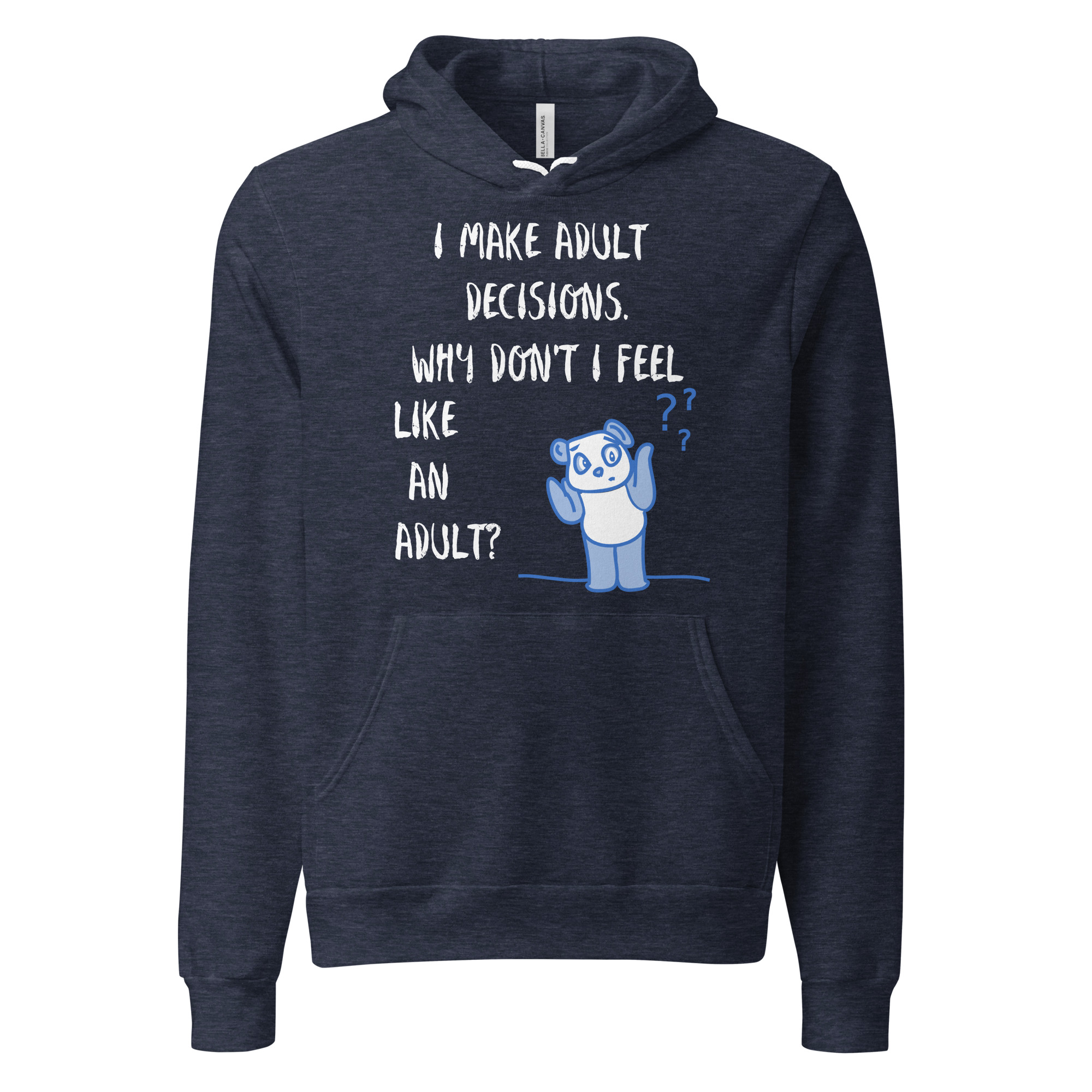 Adult Decisions - unisex-pullover-hoodie-heather-navy-front-6825c5fb348bd