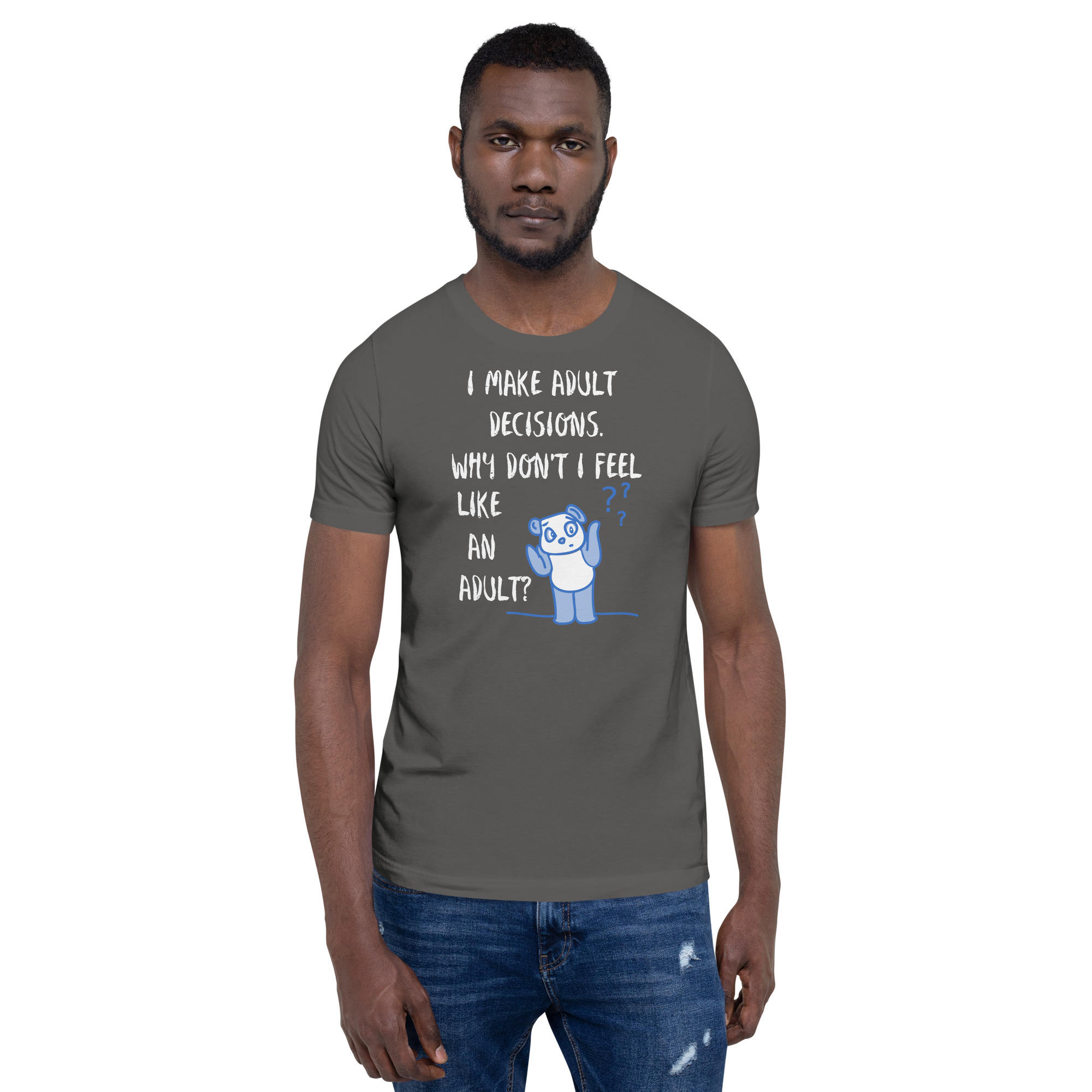 Adult Decisions - unisex-staple-t-shirt-asphalt-front-6825c61f1561f