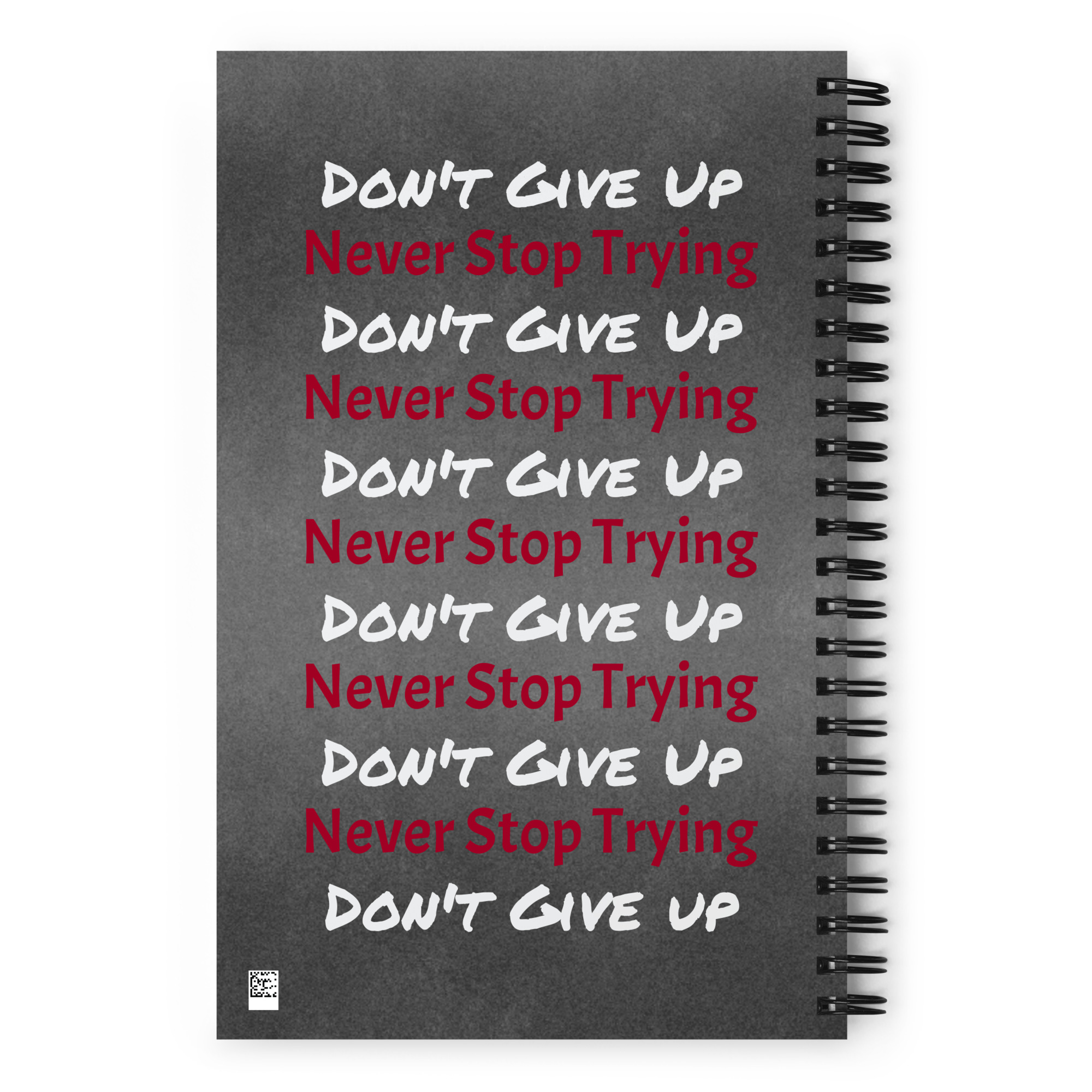 Any Excuse, No Excuses - spiral-notebook-white-back-6825caf612b3a