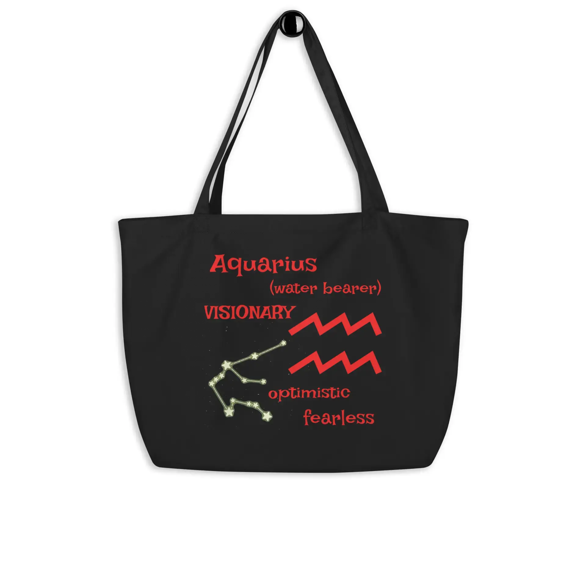 Aquarius Large organic tote bag