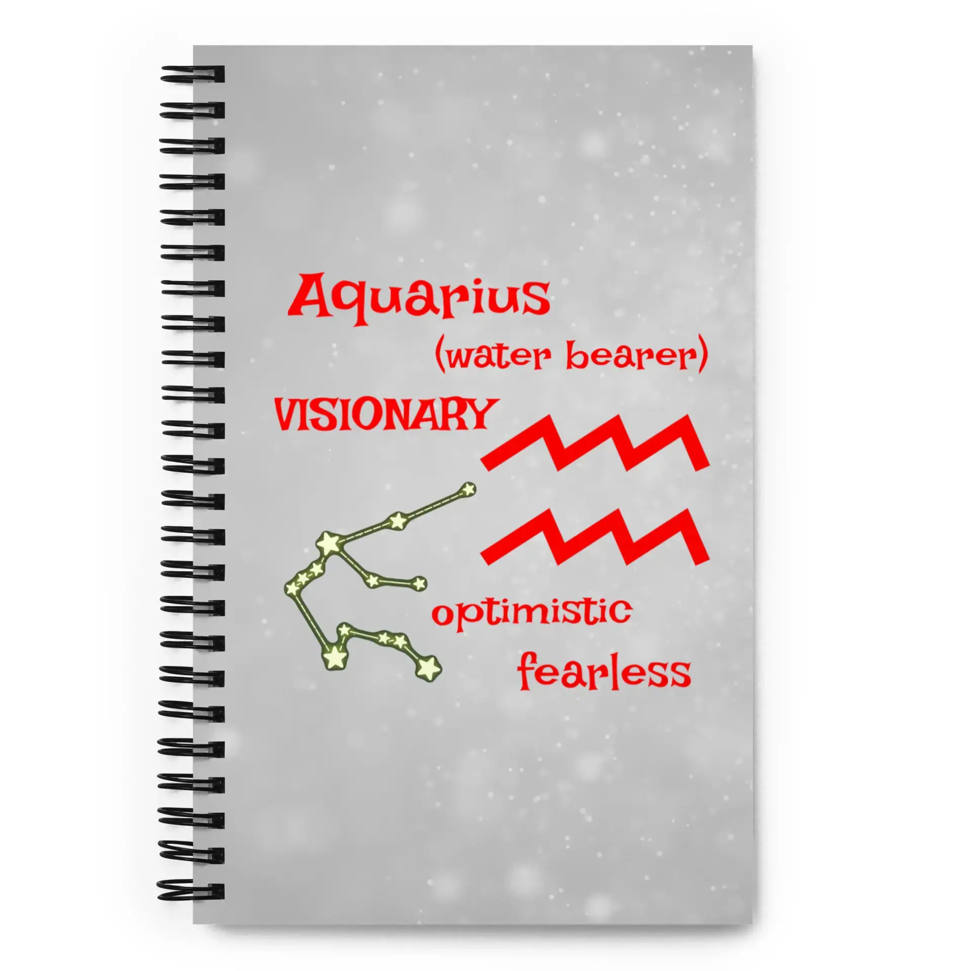 Aquarius Spiral notebook