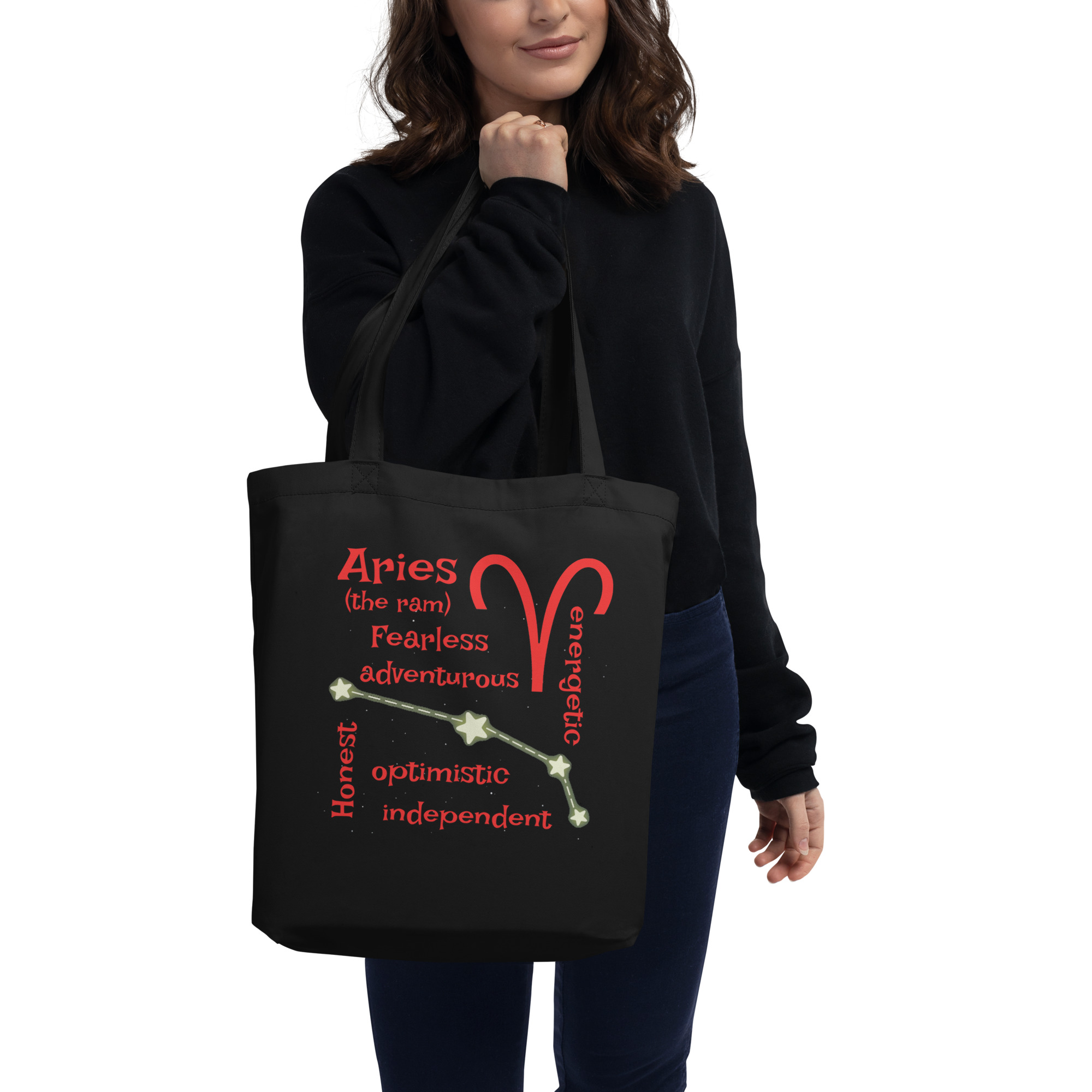 Aries the Ram - eco-tote-bag-black-front-6825d79d01a4d