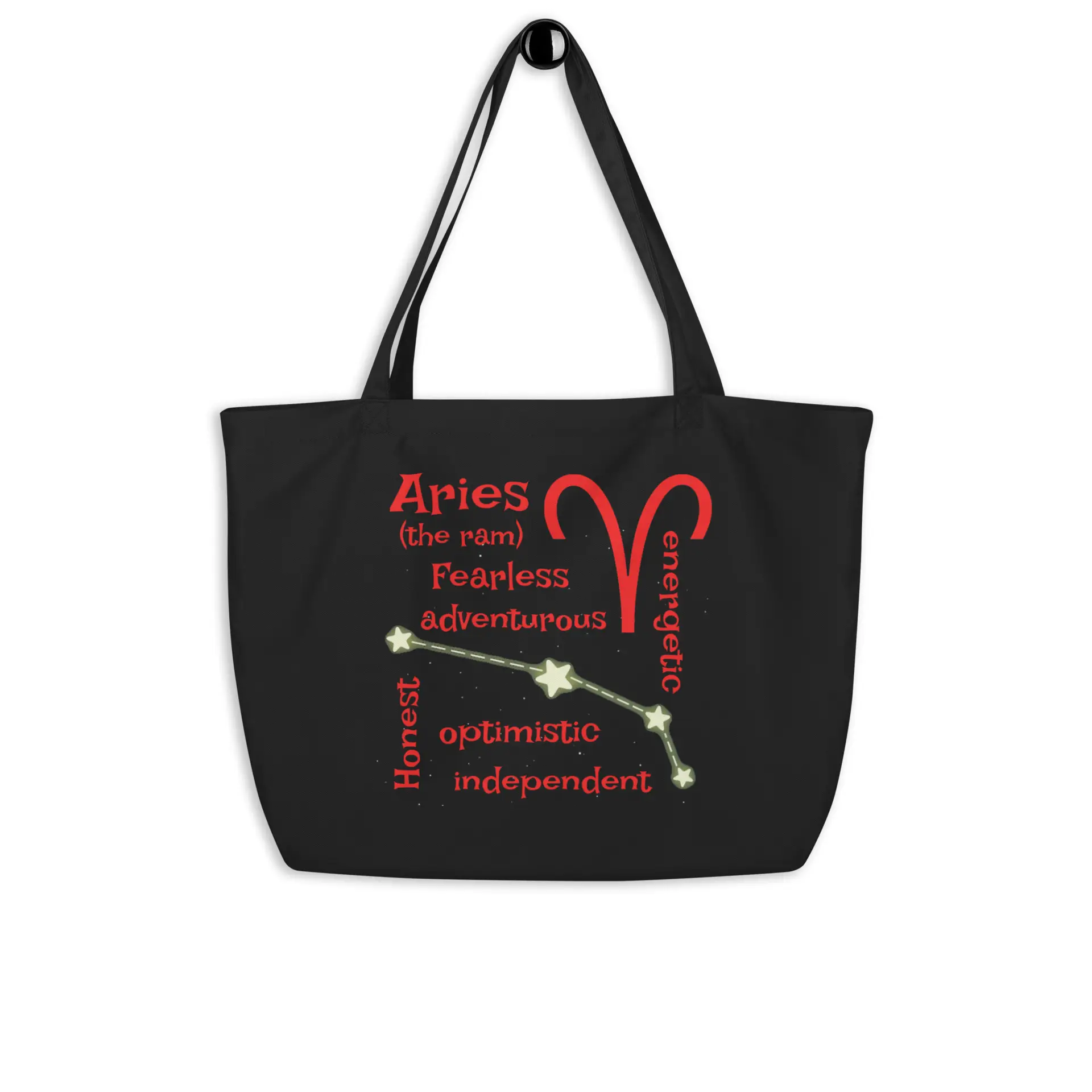 Aries the Ram Large organic tote bag