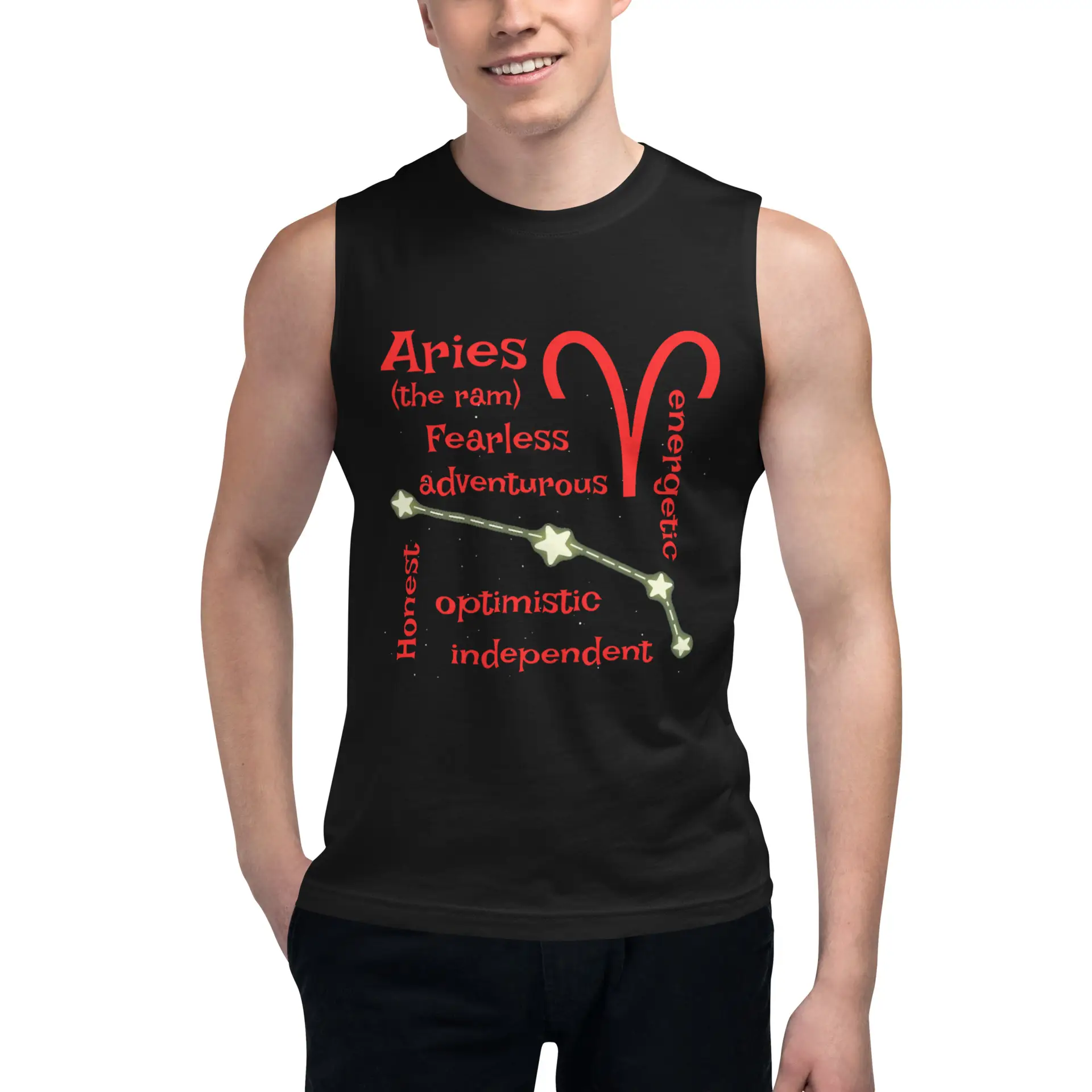 Aries the Ram Muscle Shirt
