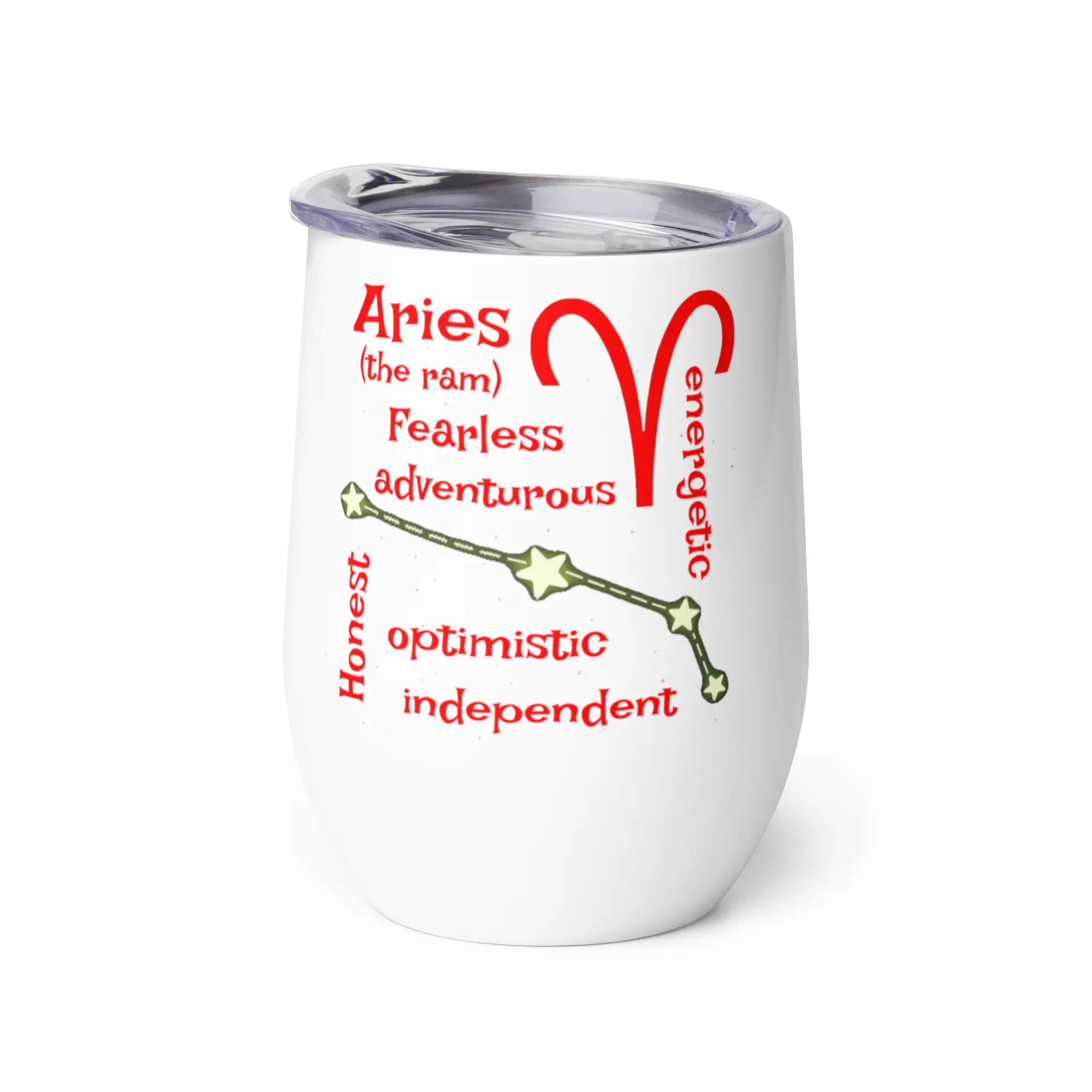 Aries the Ram Wine tumbler