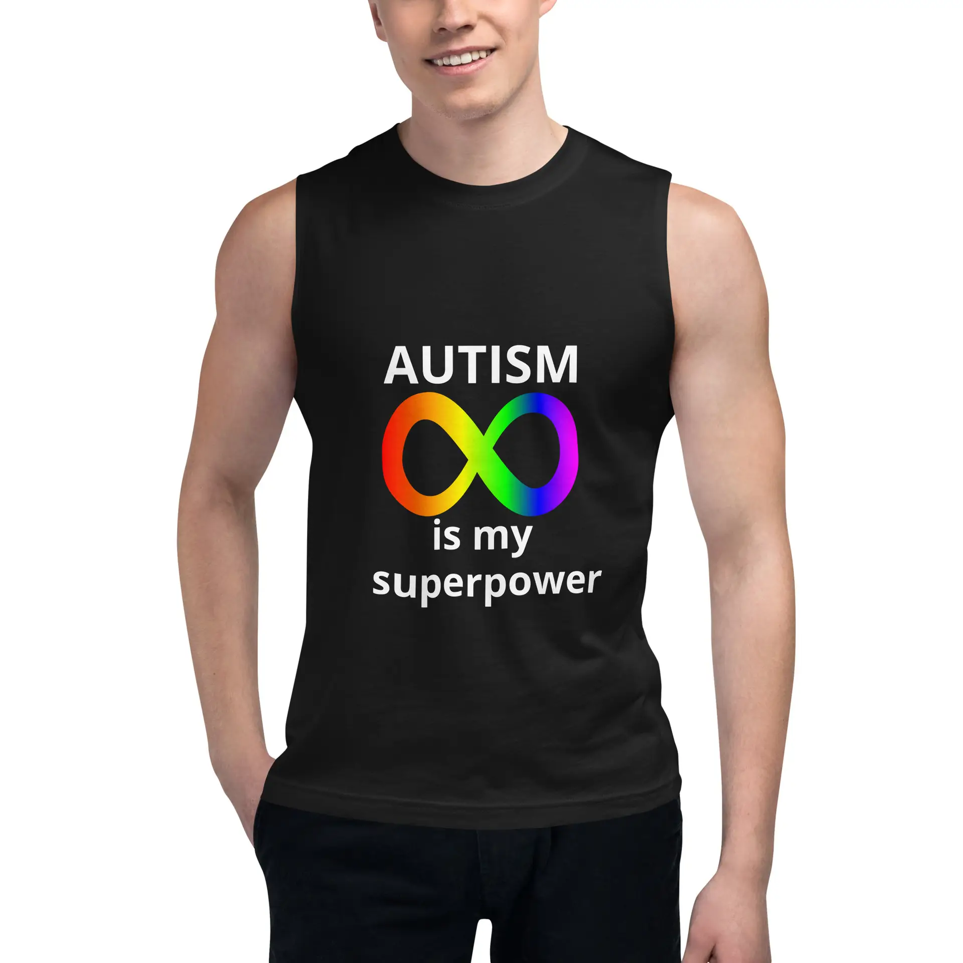 Autism is my Superpower Muscle Shirt