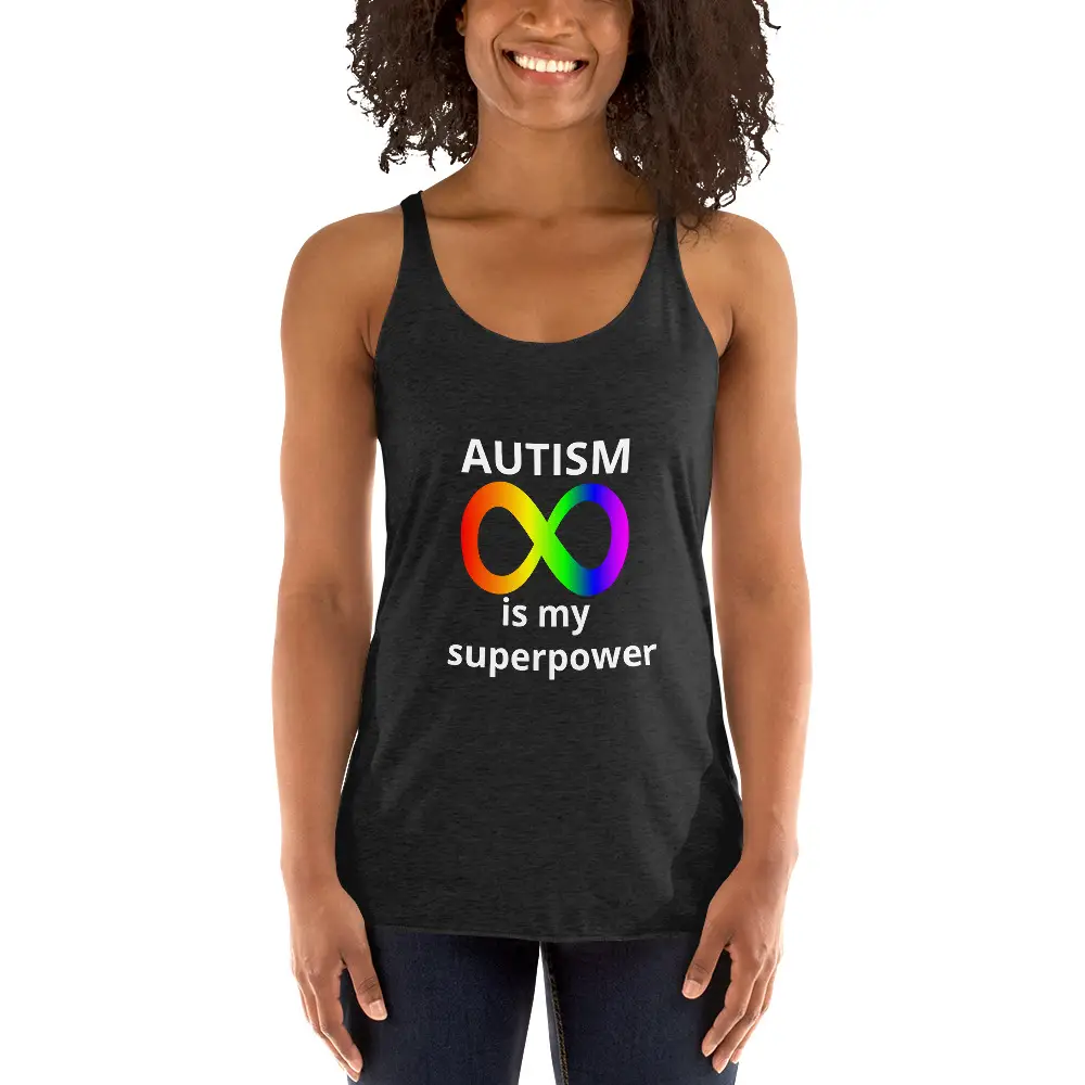 Autism is my Superpower Women's Racerback Tank