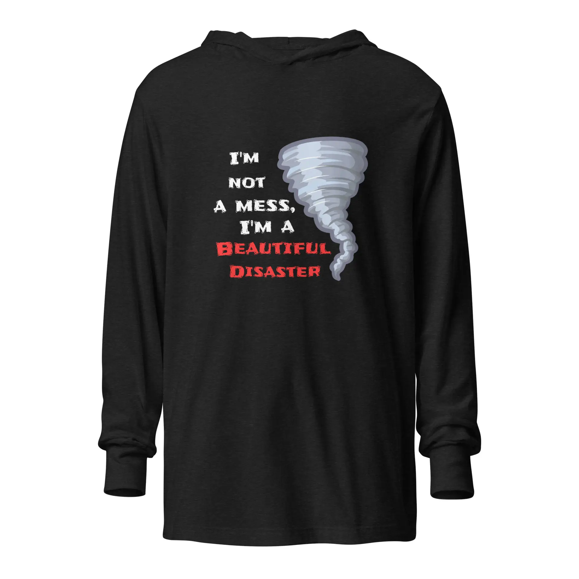 Beautiful Disaster Hooded long-sleeve tee