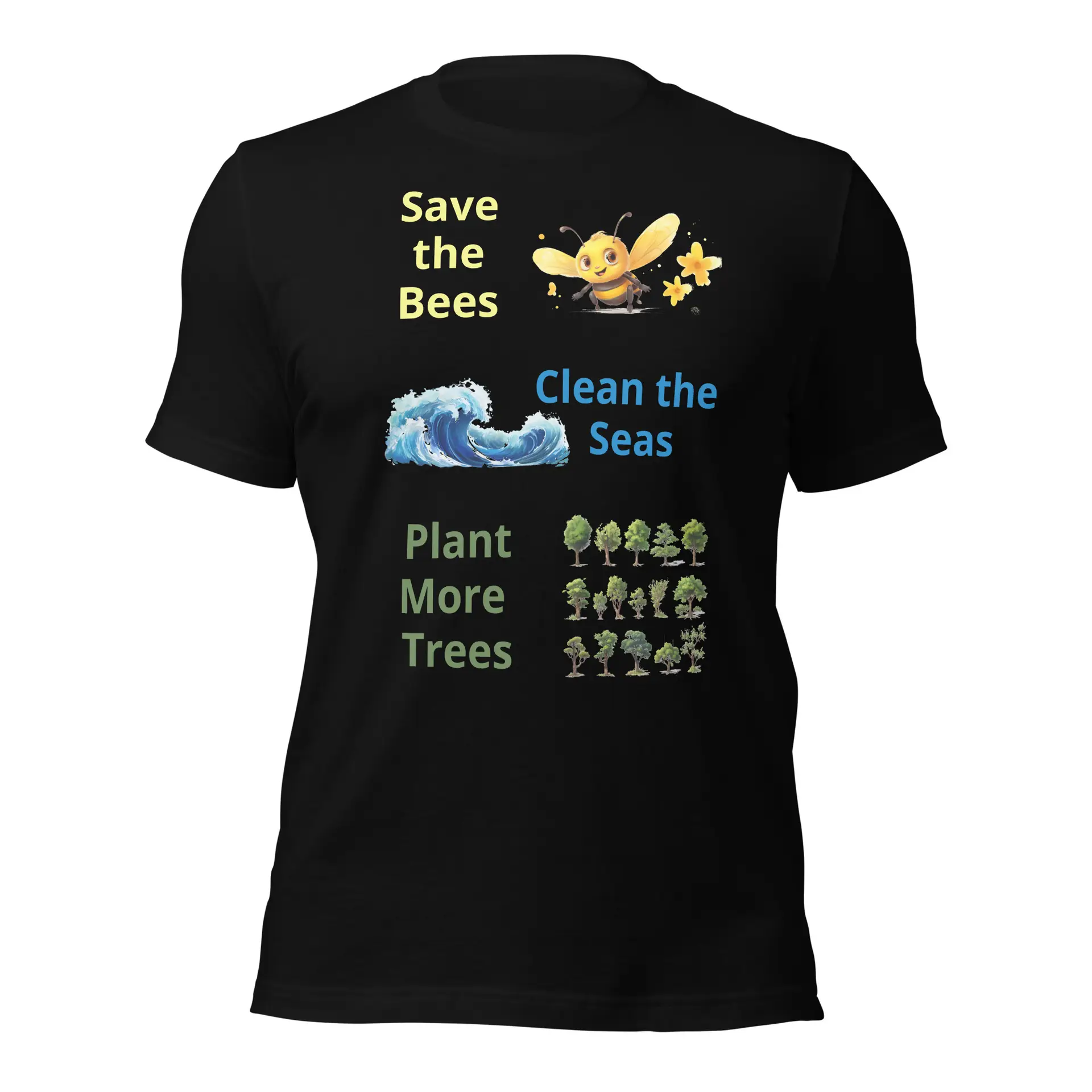 Bees Seas & Trees Unisex t-shirt