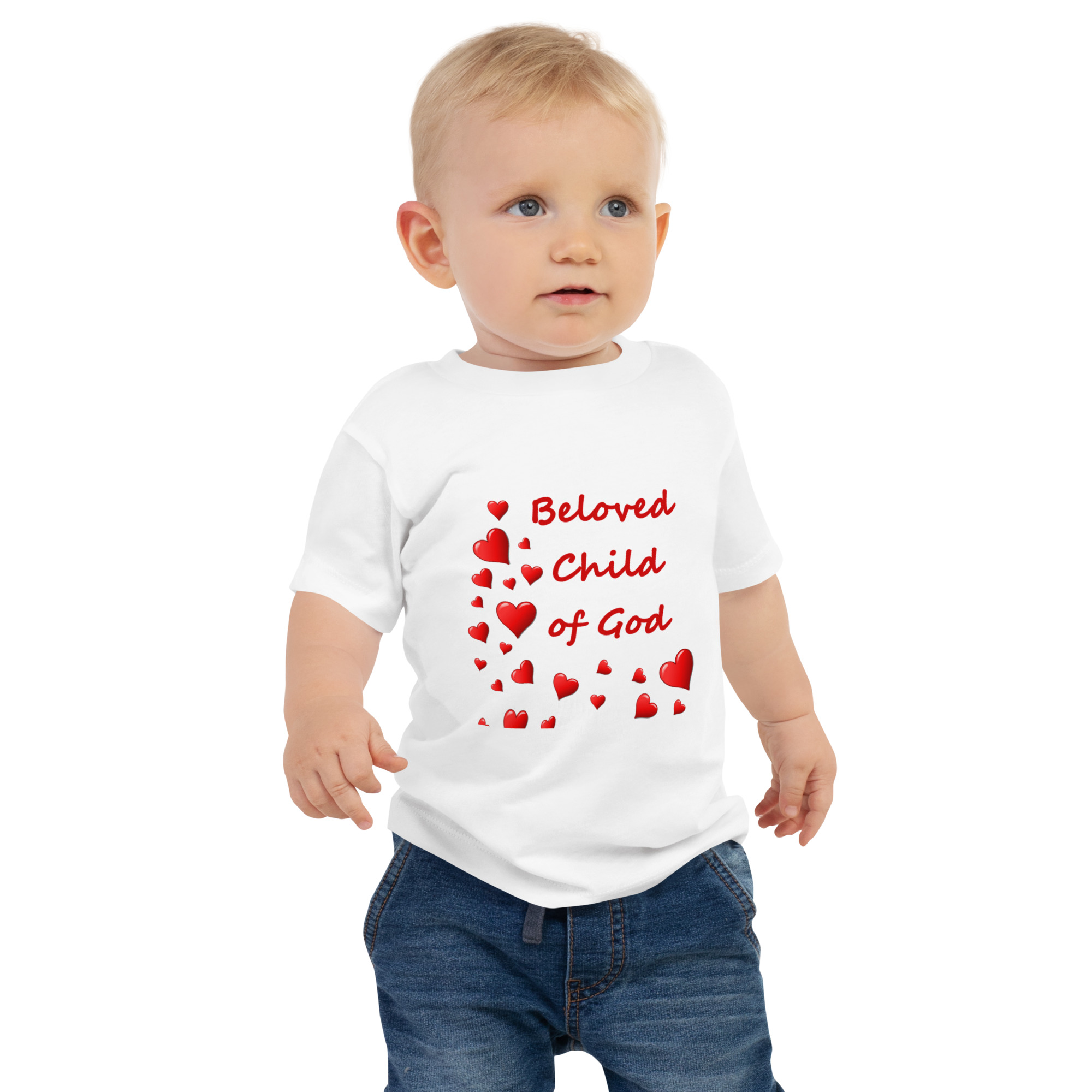 Beloved Child of God - baby-staple-tee-white-front-6825e5e9675aa