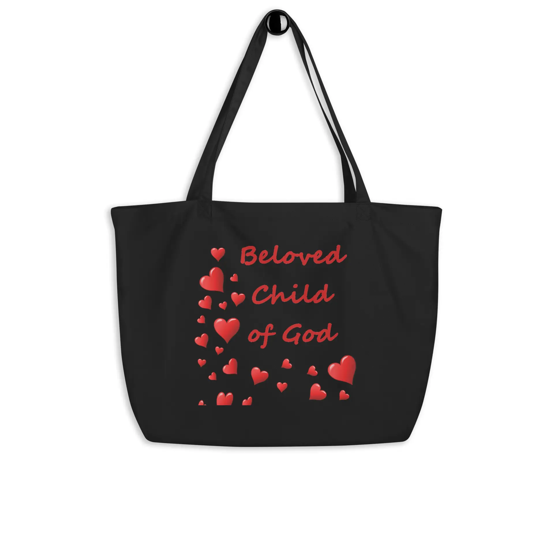 Beloved Child of God Large organic tote bag