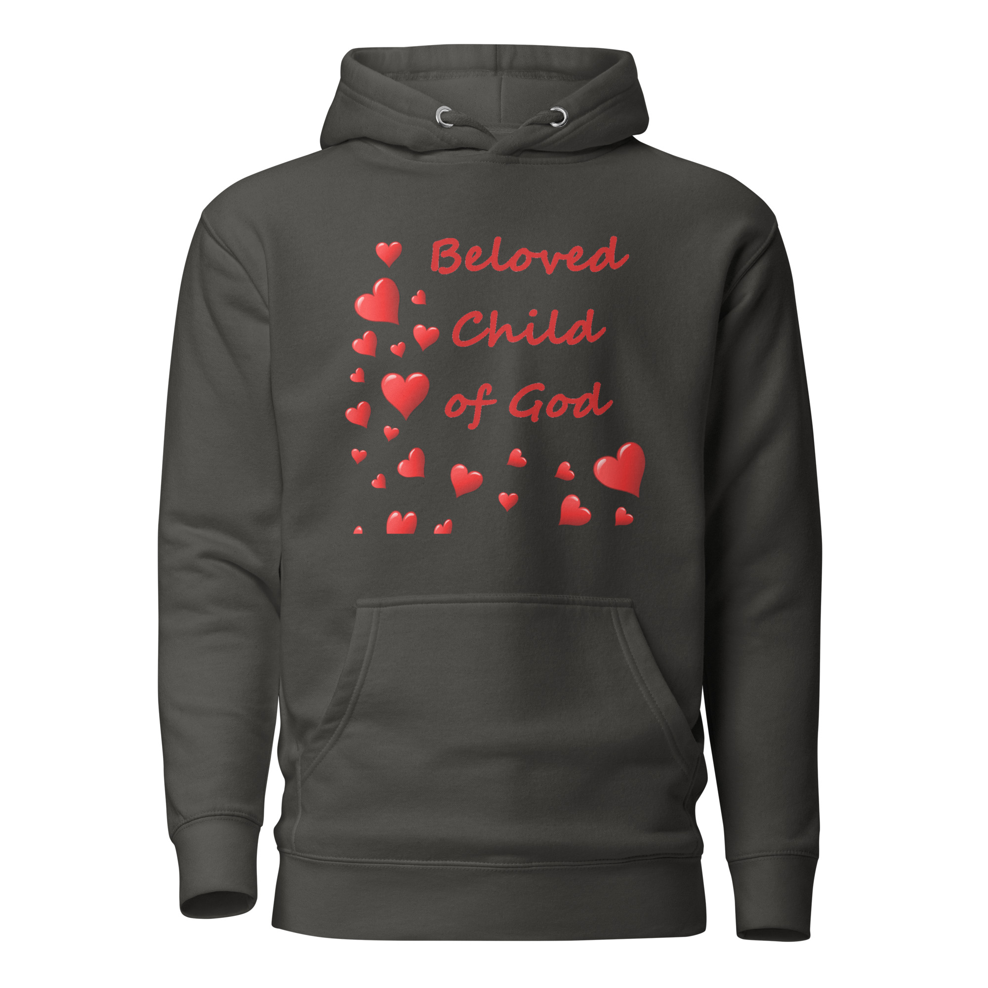 Beloved Child of God - unisex-premium-hoodie-vintage-black-front-6825e7407c499