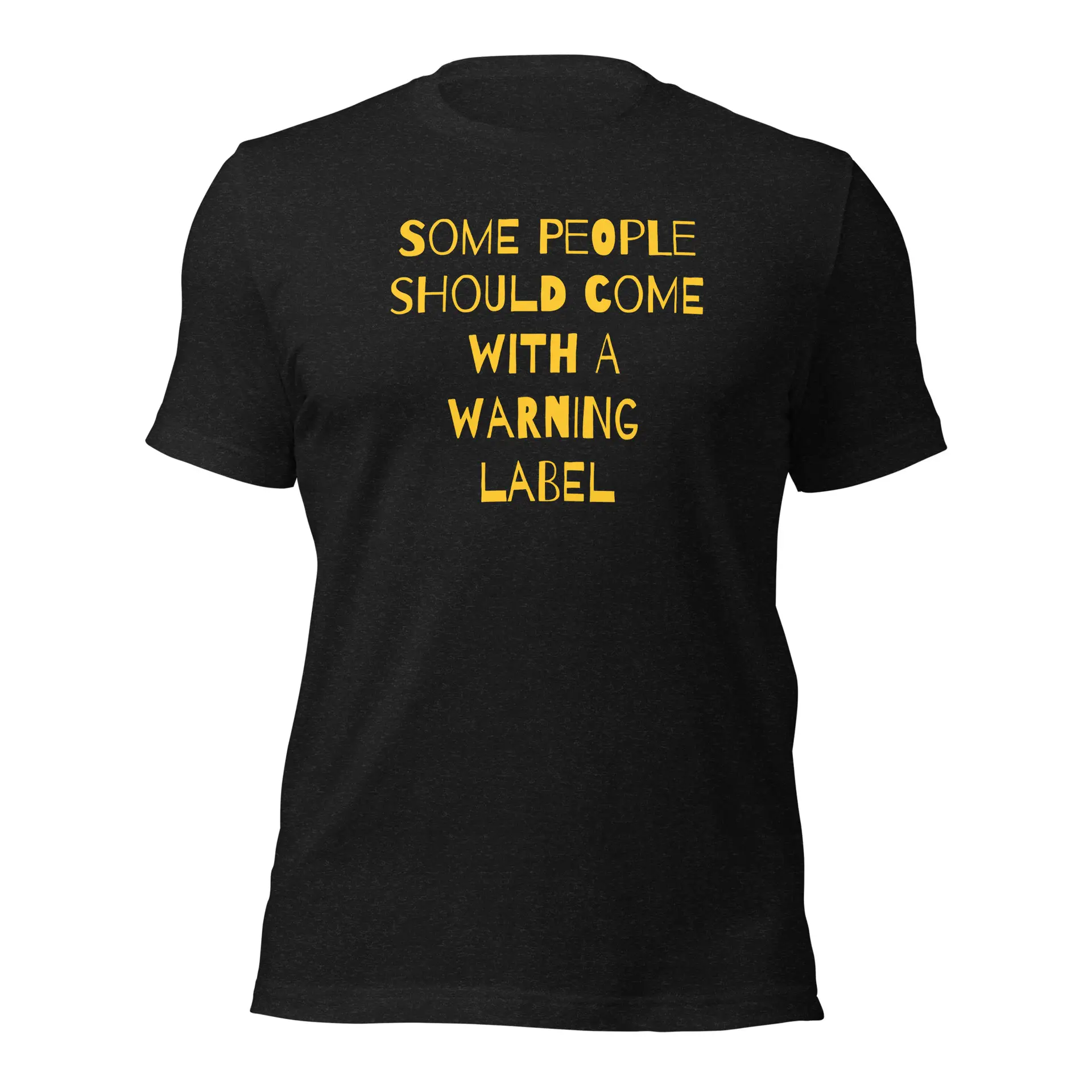 Caution Warning Label Unisex t-shirt