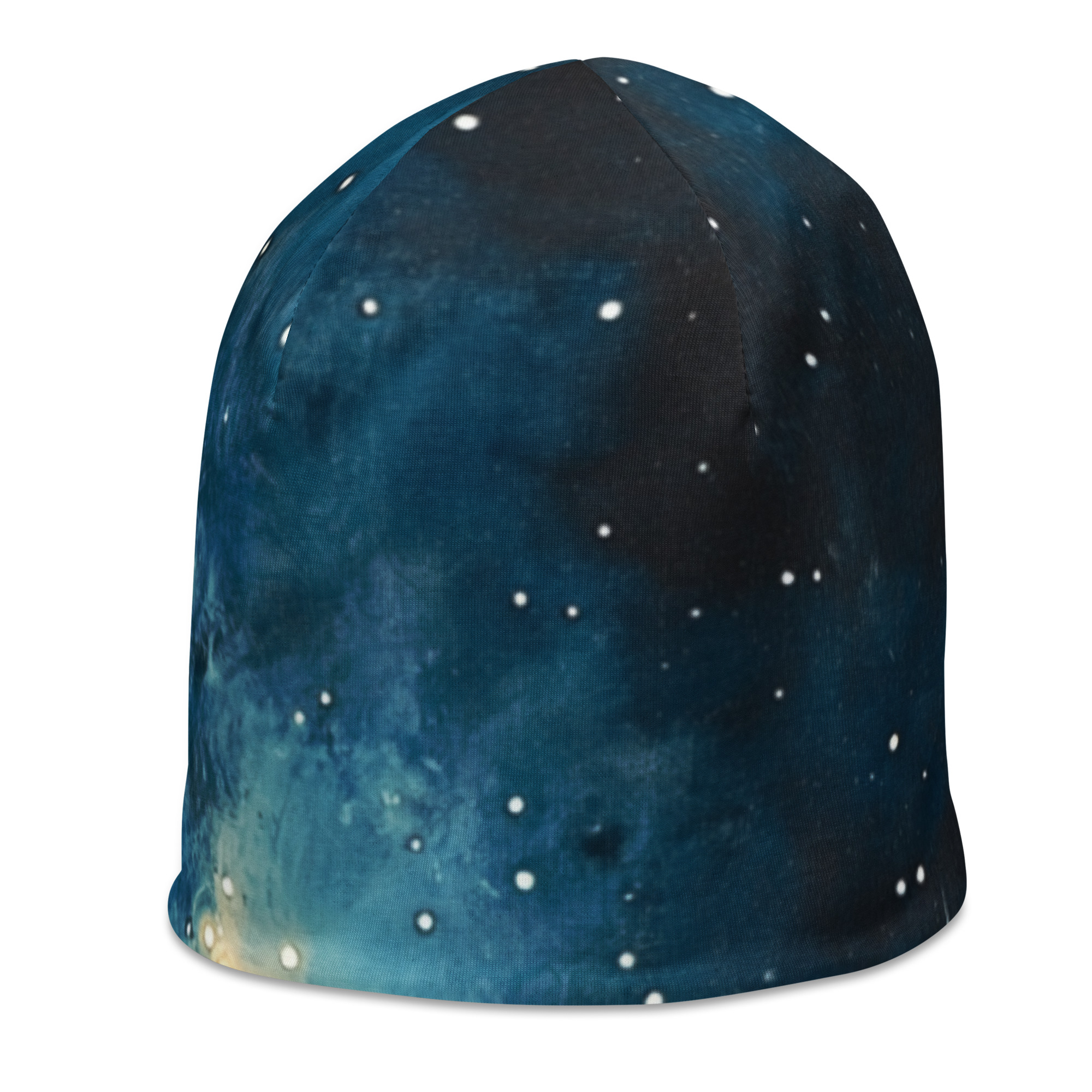 Celestial Supernova - all-over-print-beanie-white-left-front-6825eccad5ab4