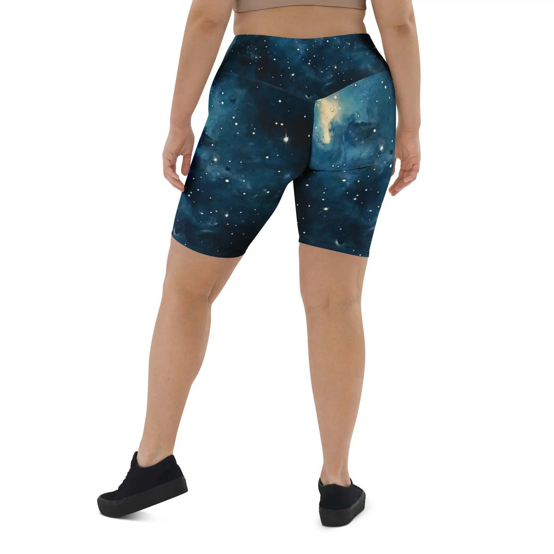 Celestial Supernova Biker Shorts
