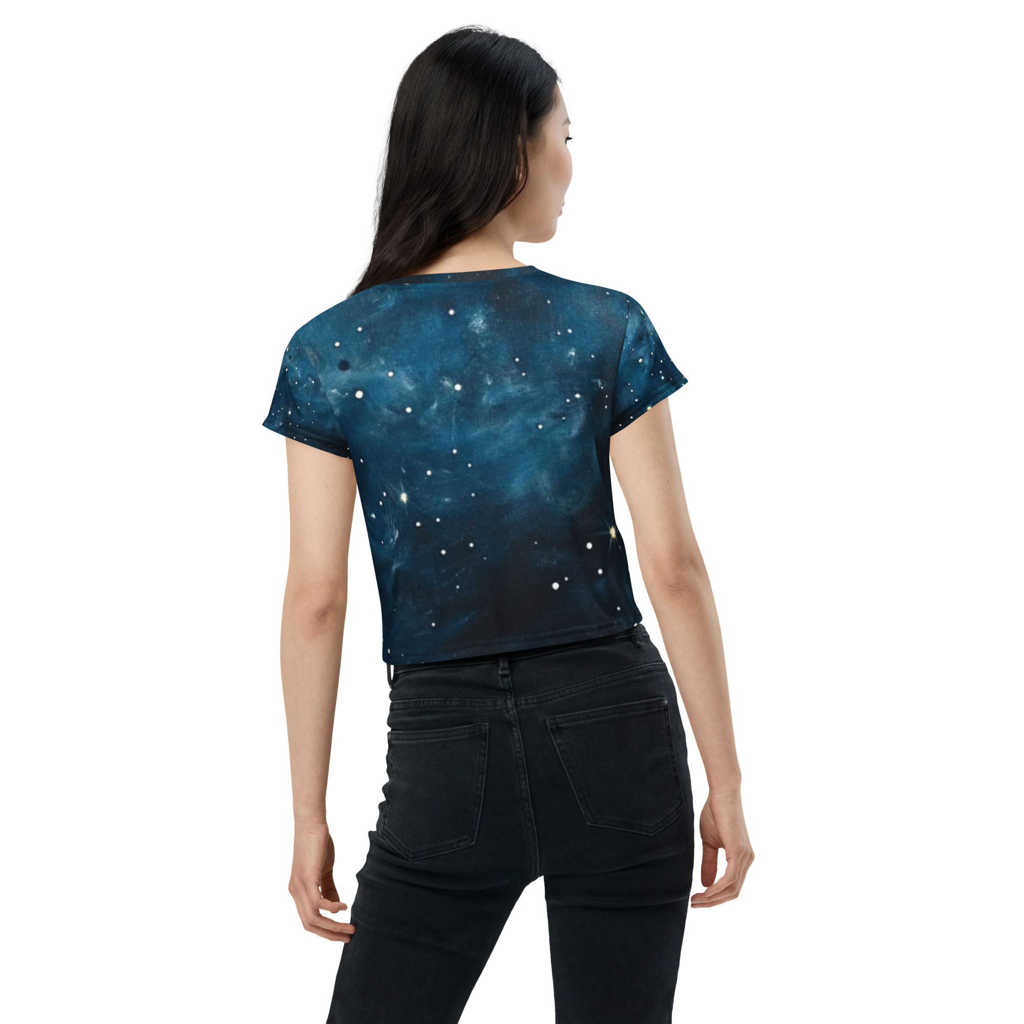 Celestial Supernova - all-over-print-crop-tee-white-back-6825ecd79e5df