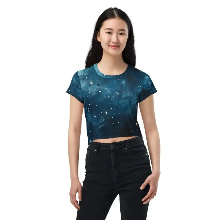 Celestial Supernova - all-over-print-crop-tee-white-front-6825ecd79e486