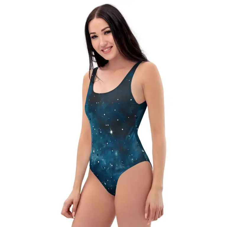 Celestial Supernova - all-over-print-one-piece-swimsuit-white-left-6825ee12724b5