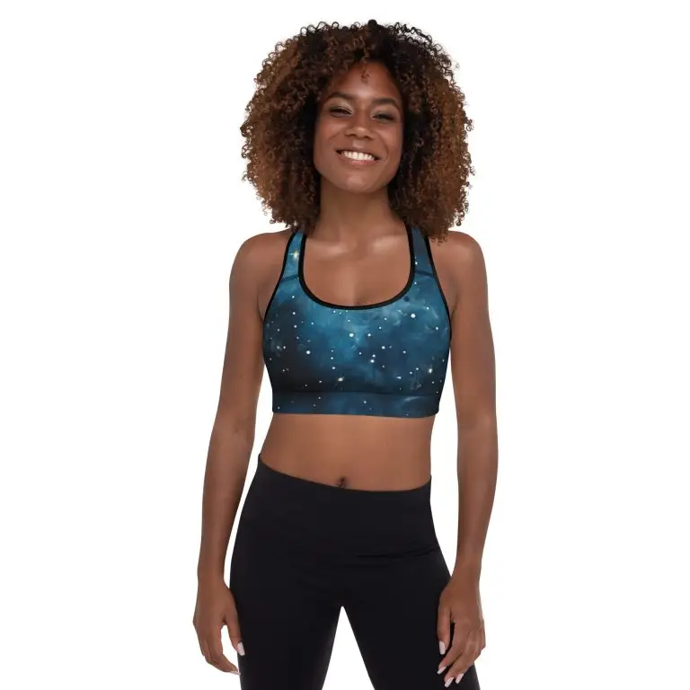 Celestial Supernova - all-over-print-padded-sports-bra-black-front-6825ee80bdc1f
