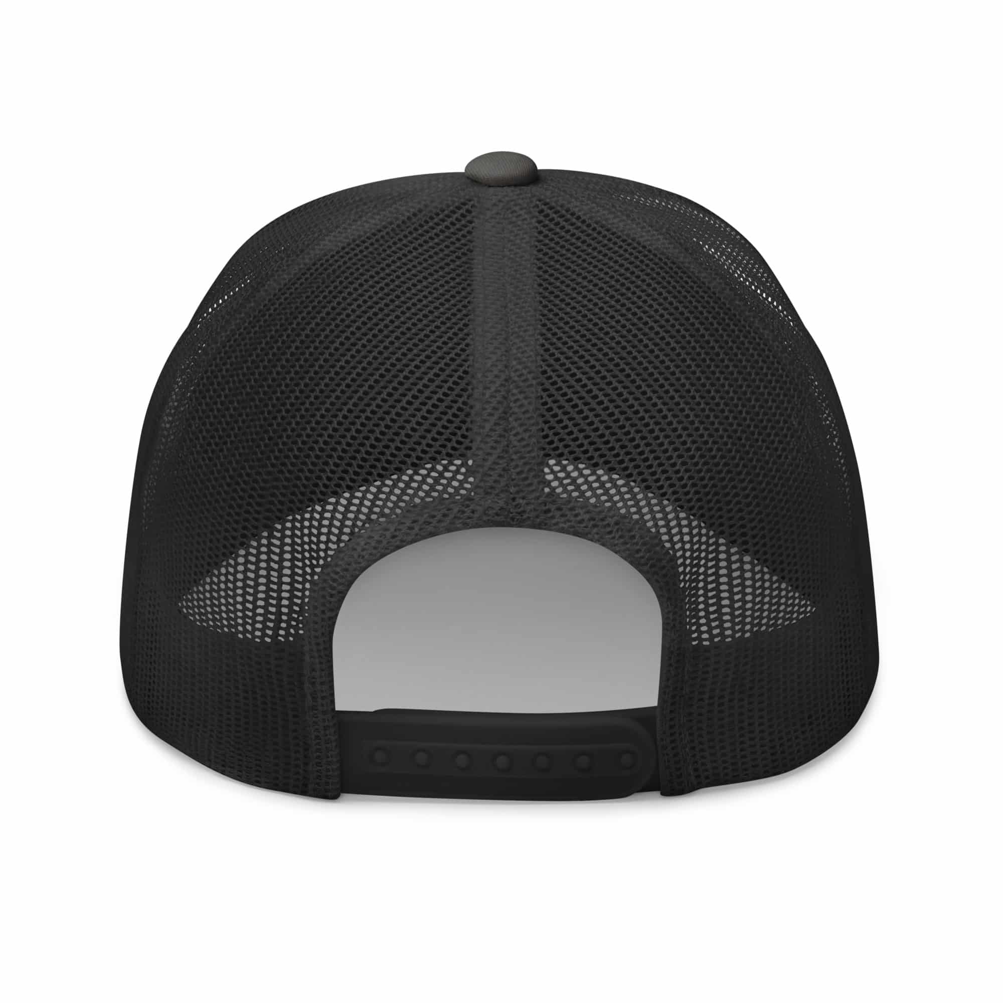 Courage over Conformity retro trucker-hat-charcoal-back-69c83be3d3e5f