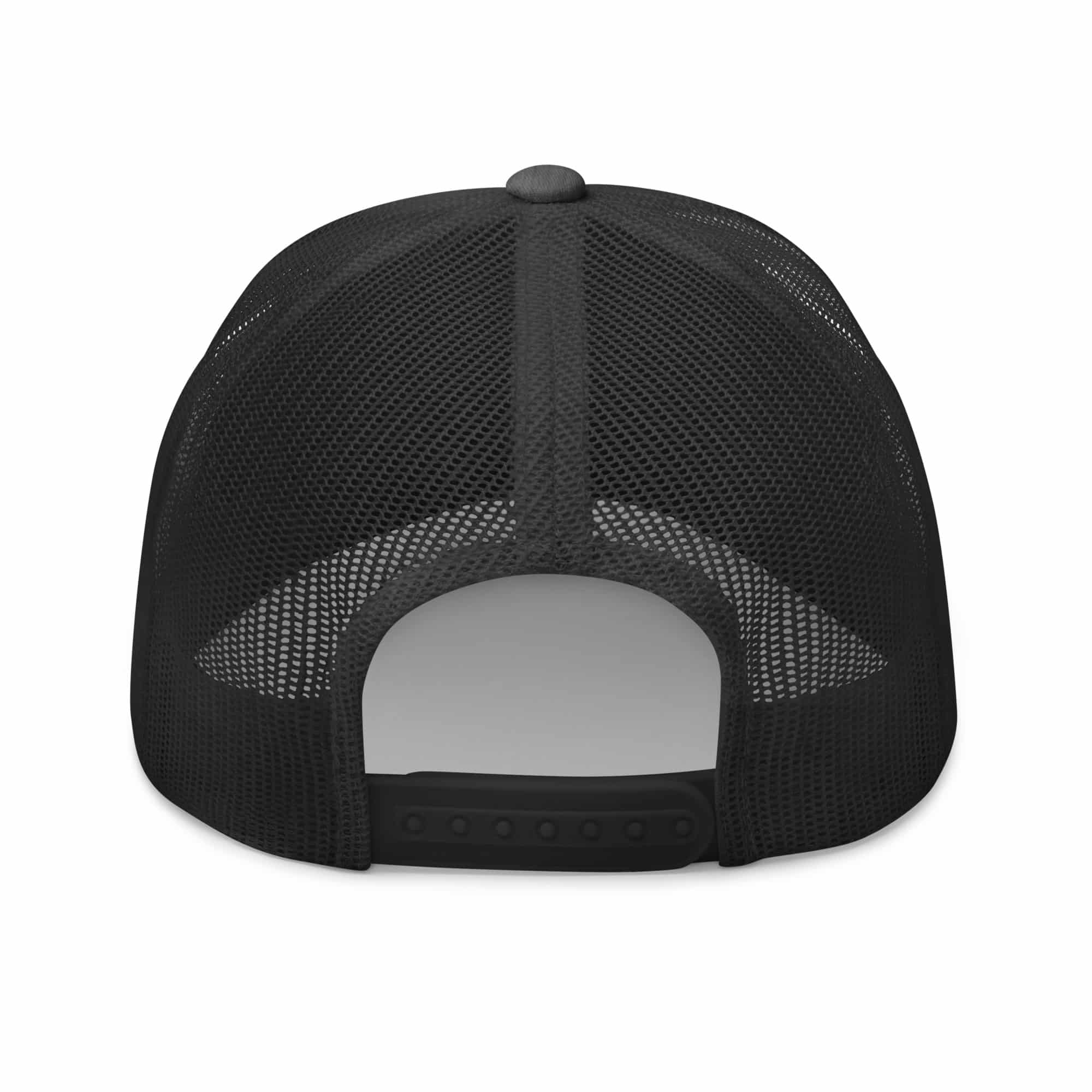 Courage over Conformity retro trucker-hat-dark-heather-gray-back-69c83be3d3ea1