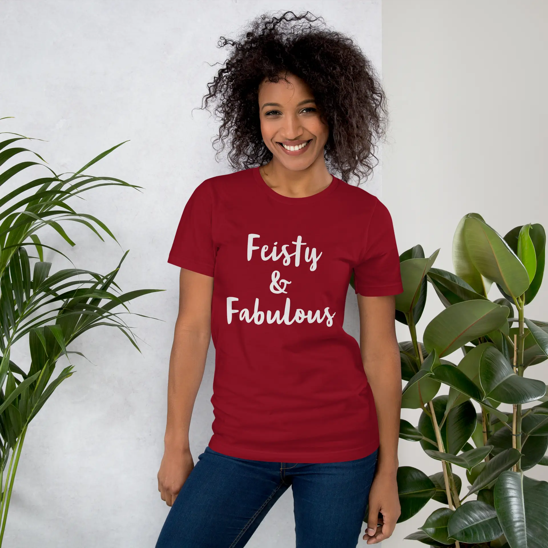 Feisty & Fabulous staple t-shirt cardinal-front-68390ab3c1e63