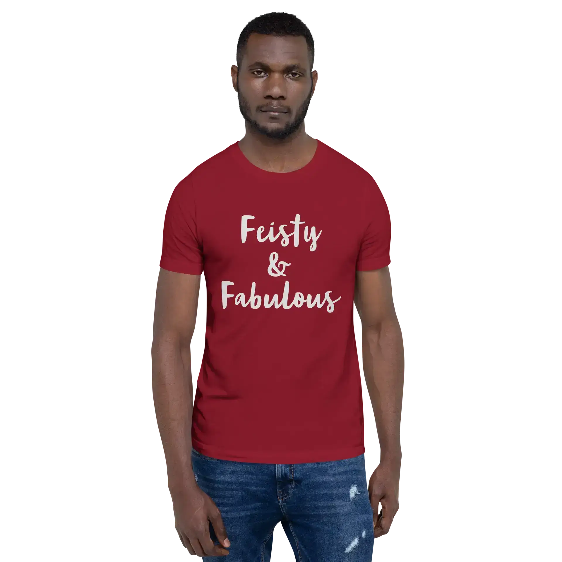 Feisty & Fabulous staple t-shirt cardinal-front-68390ab3ca557