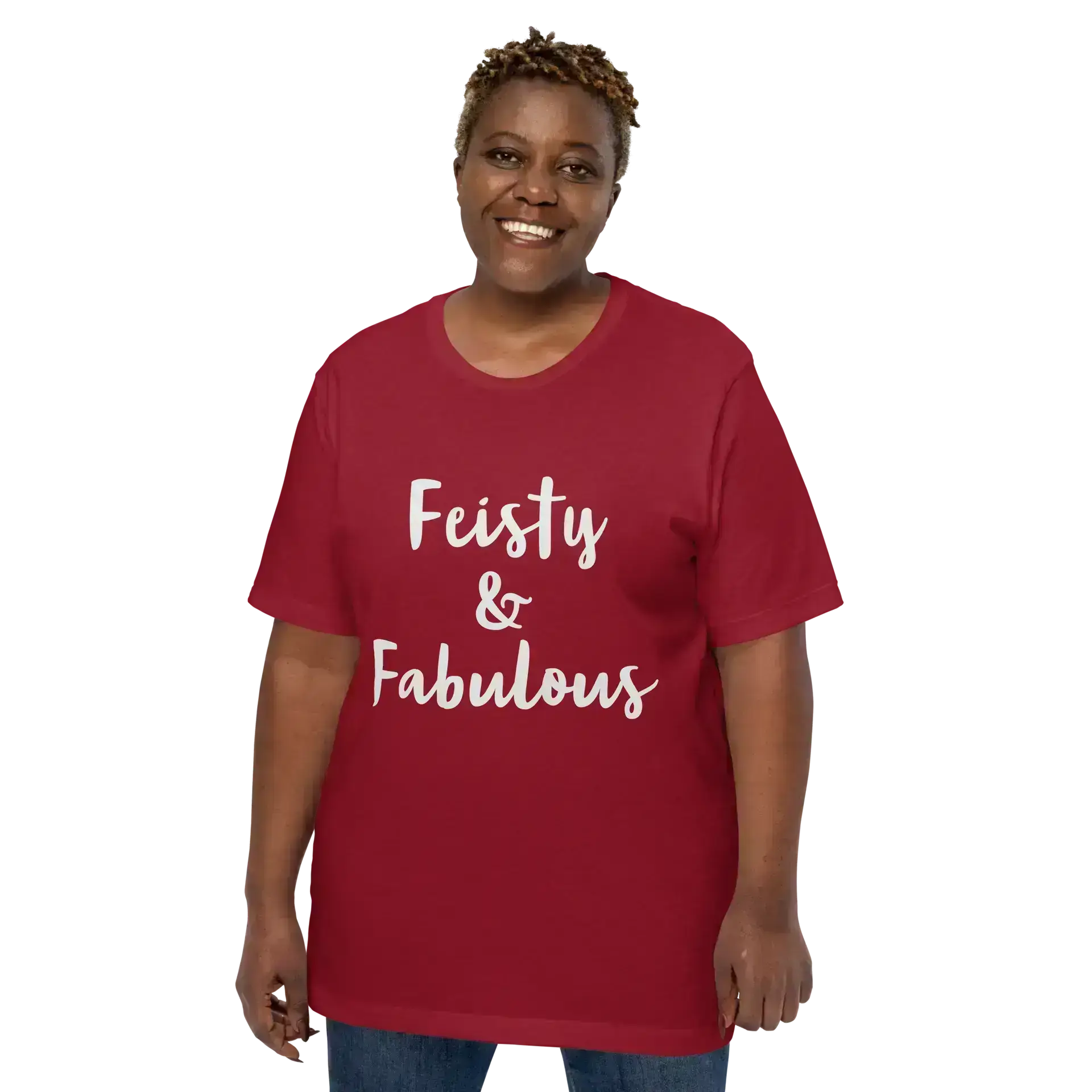 Feisty & Fabulous staple t-shirt cardinal-front-68390ab3cf6fa