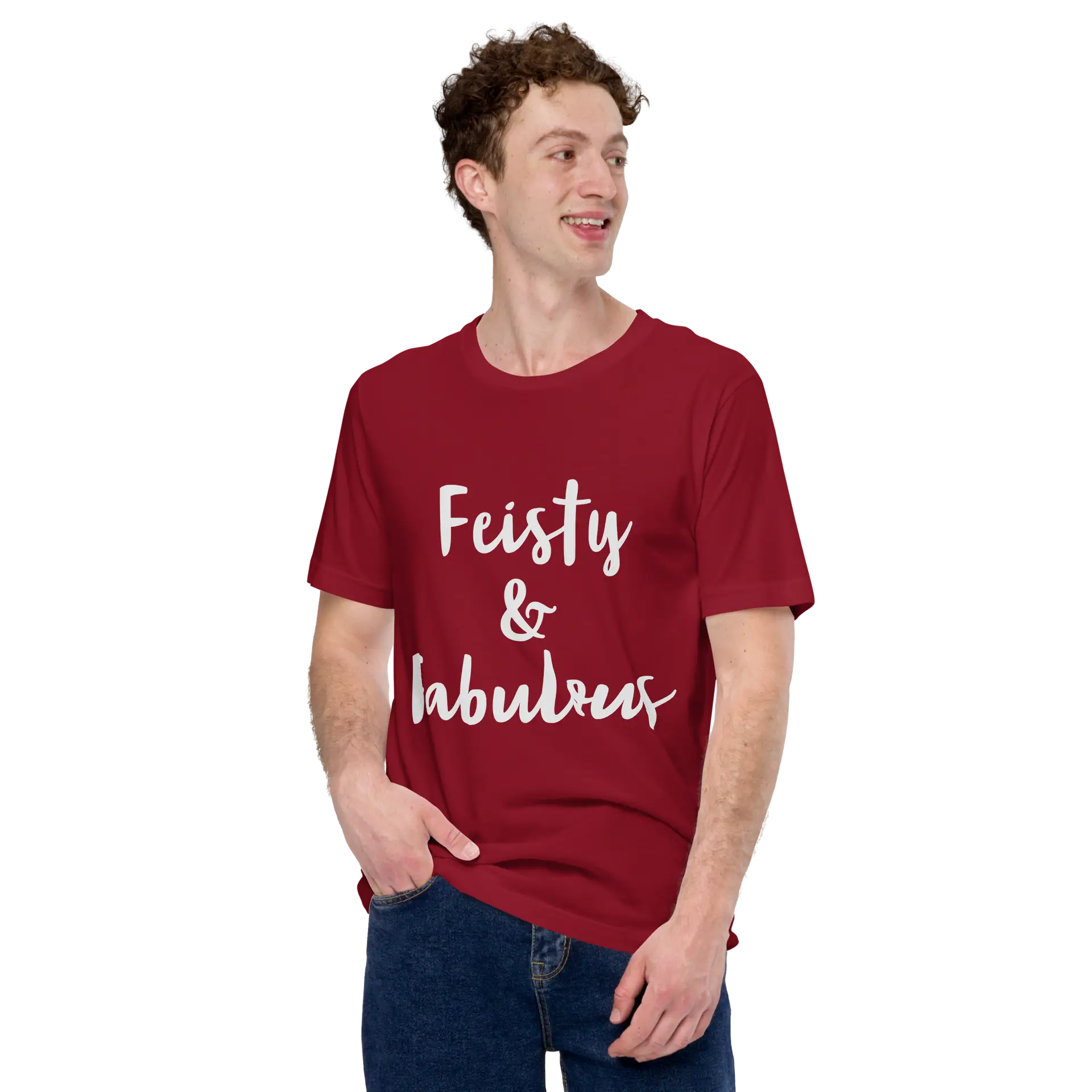 Feisty & Fabulous staple t-shirt cardinal-front-68390ab3d3131
