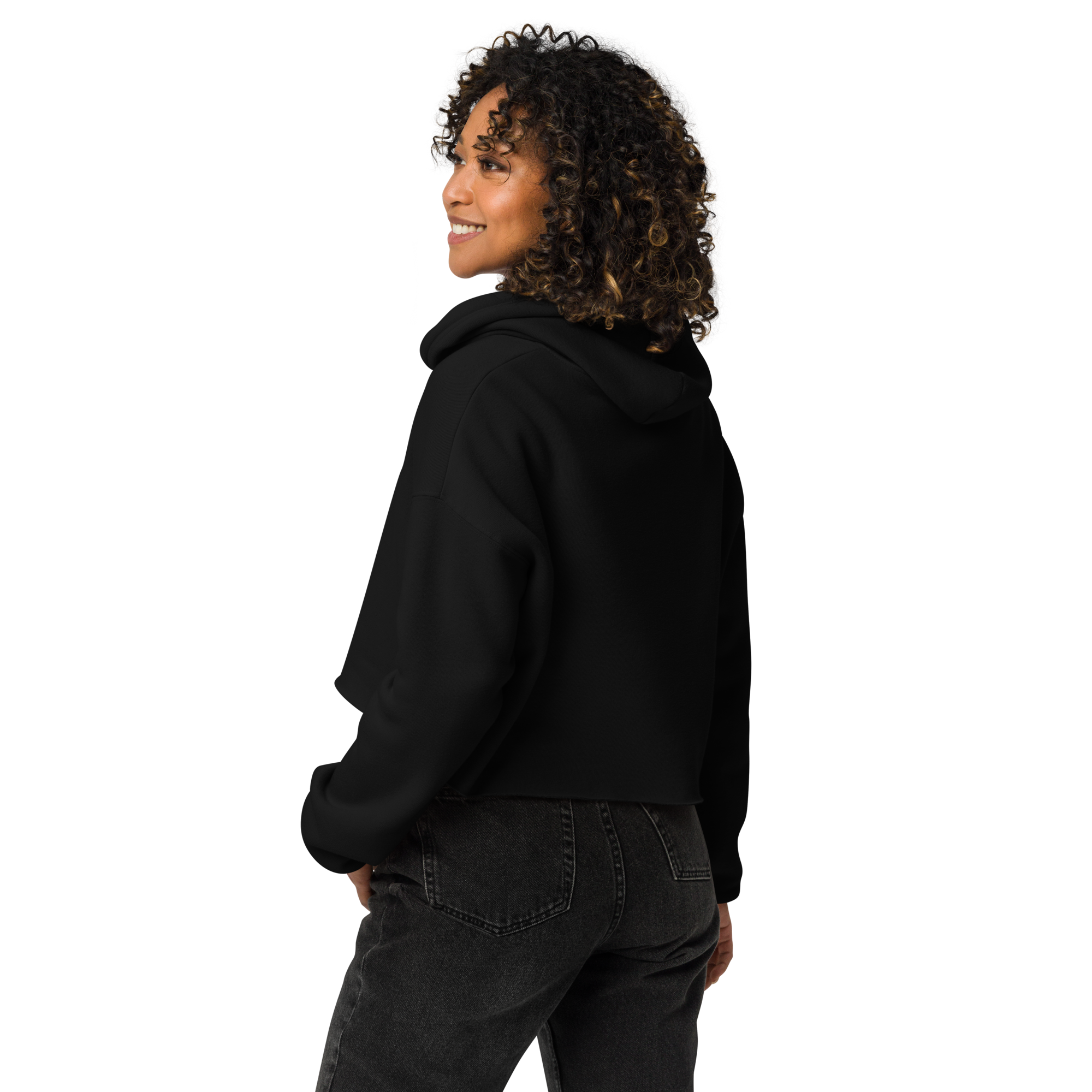 Forthright Female cropped hoodie black-back-6838d92a594de