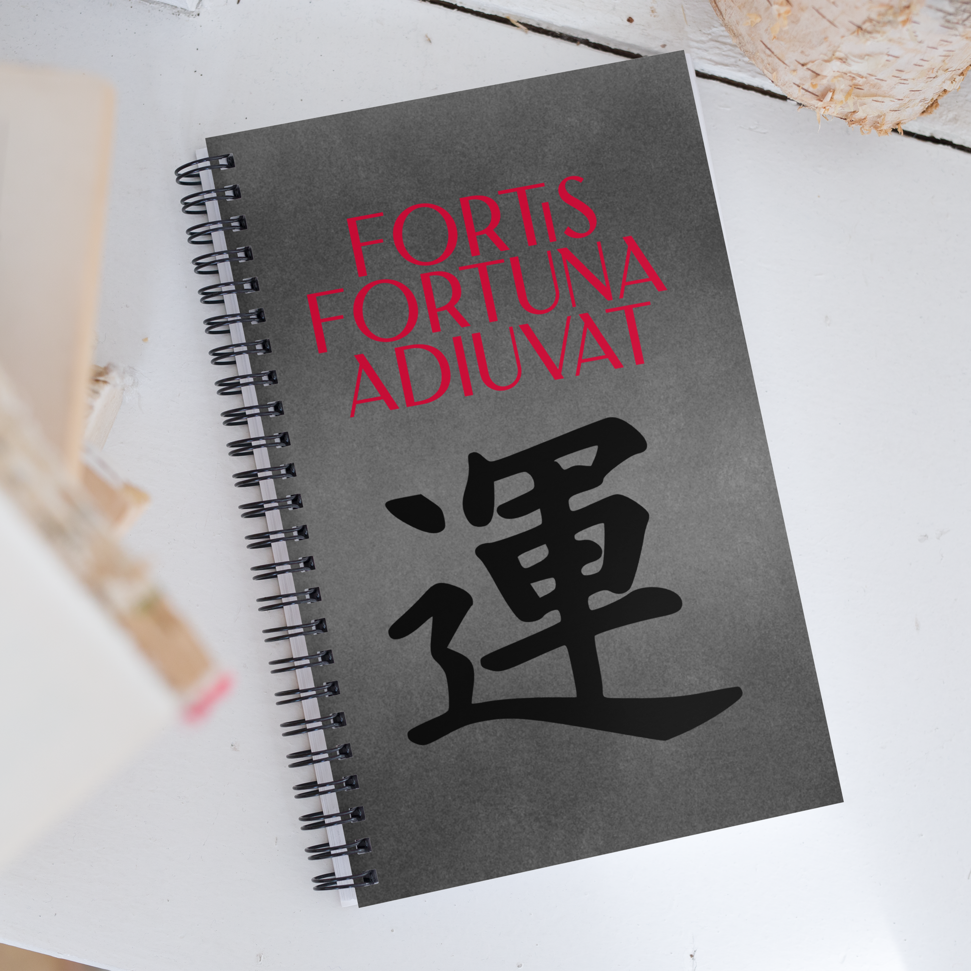 Fortis Fortuna Adiuvat spiral notebook front-678d5211aa9cc
