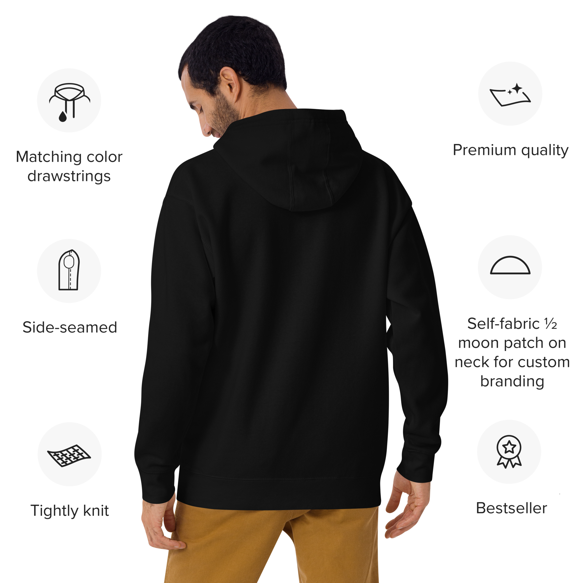 Fotis Fortuna Adiuvat hoodie-black-back-682e92ec0c6d3