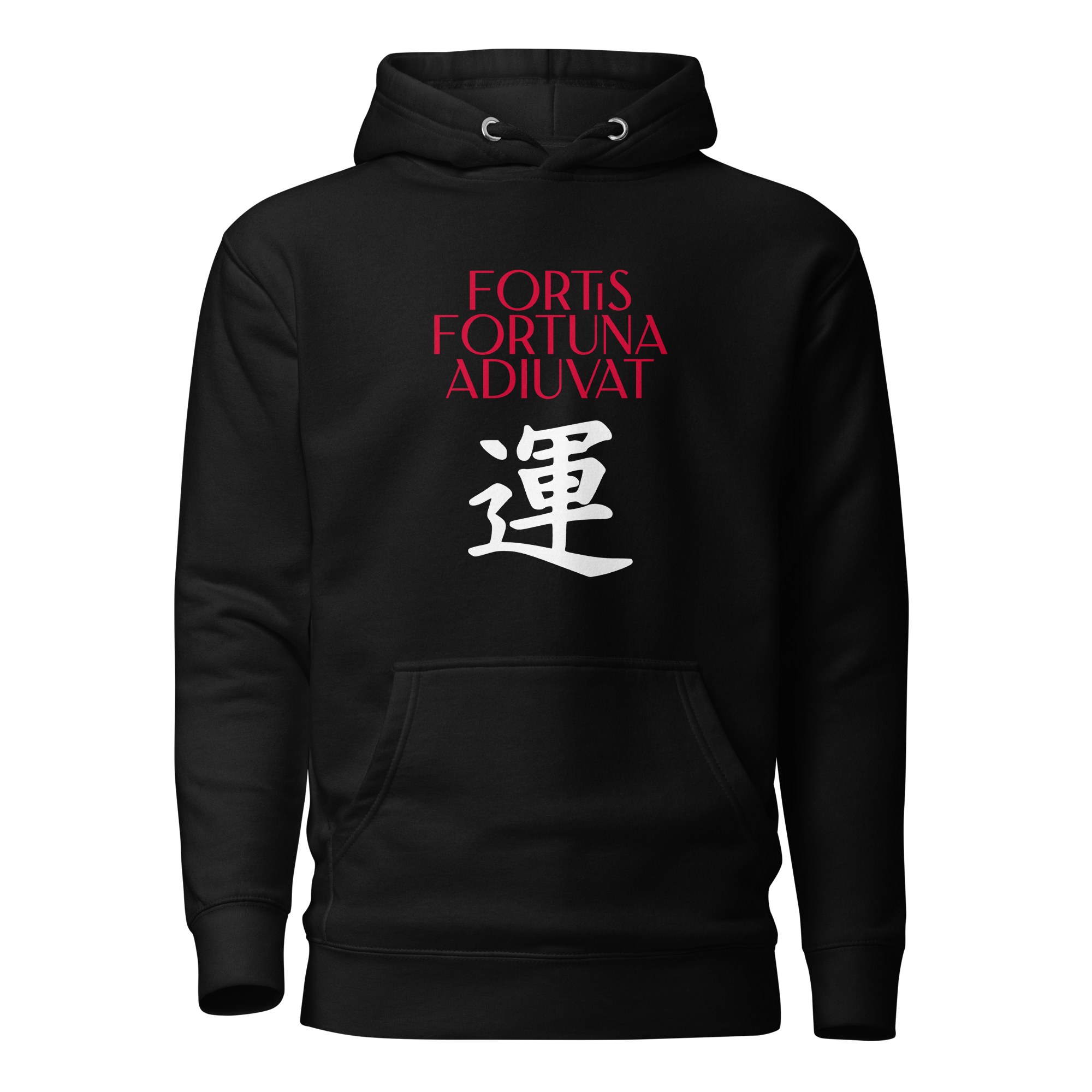 Fotis Fortuna Adiuvat hoodie-black-front-682e92ec041f0