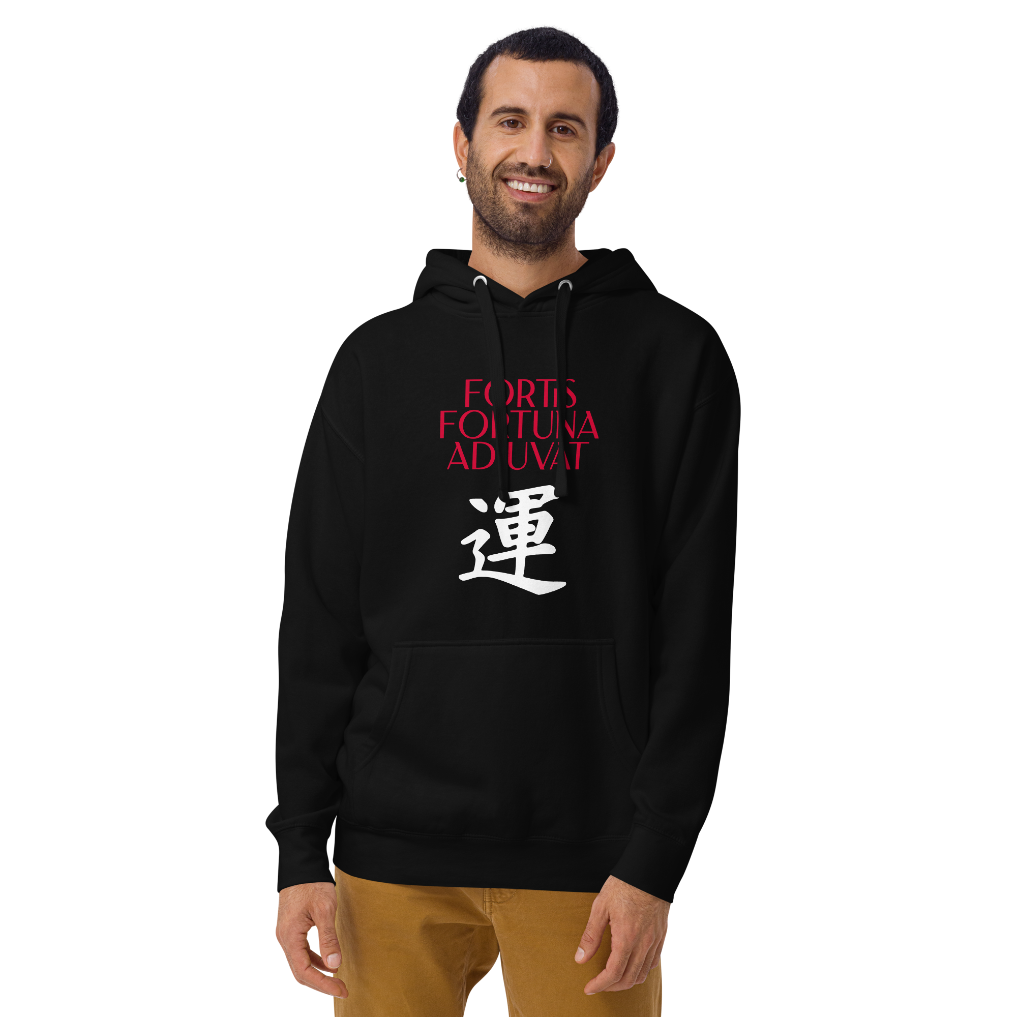 Fotis Fortuna Adiuvat hoodie-black-front-682e92ec053fa