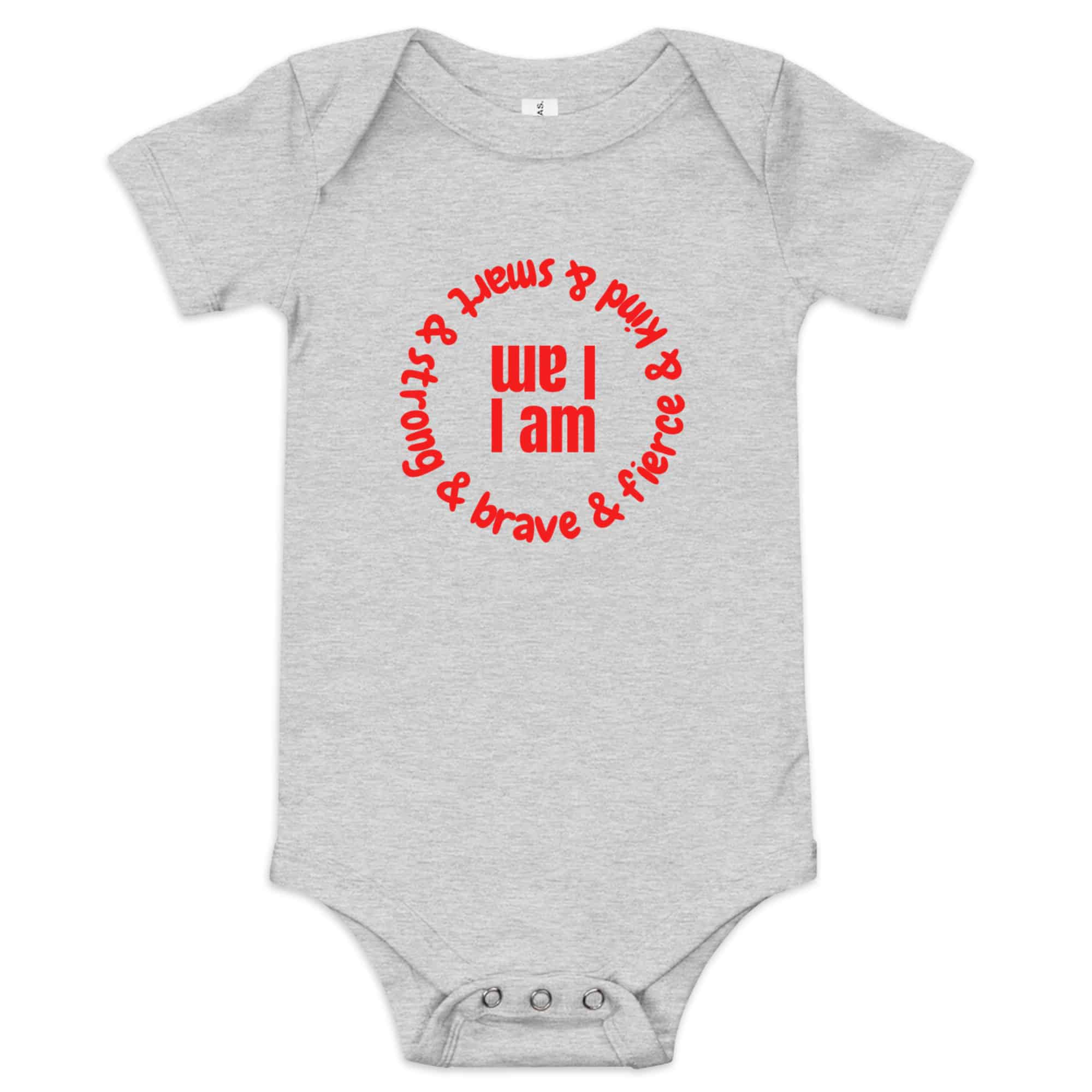 I am Baby short sleeve one piece