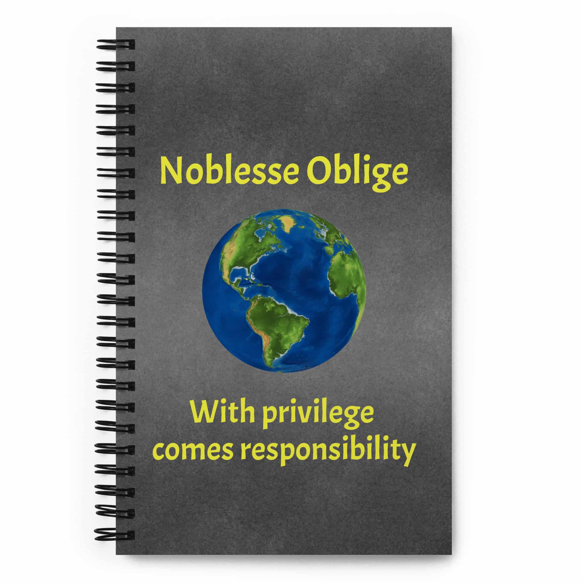 Noblesse Oblige Earth Spiral notebook