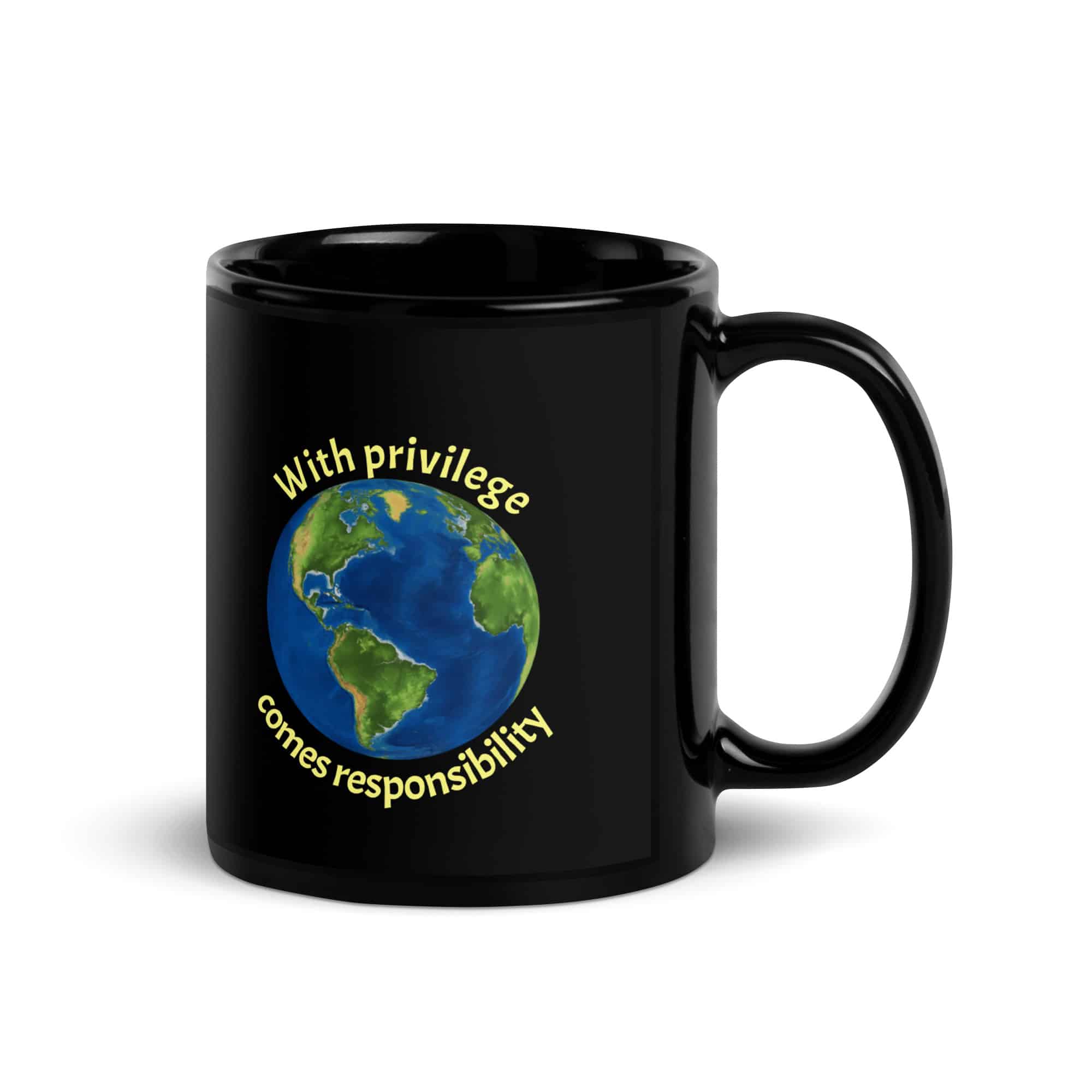 Noblesse Oblige Earth mug-black-11-oz-handle-on-right-69c3185841b2f