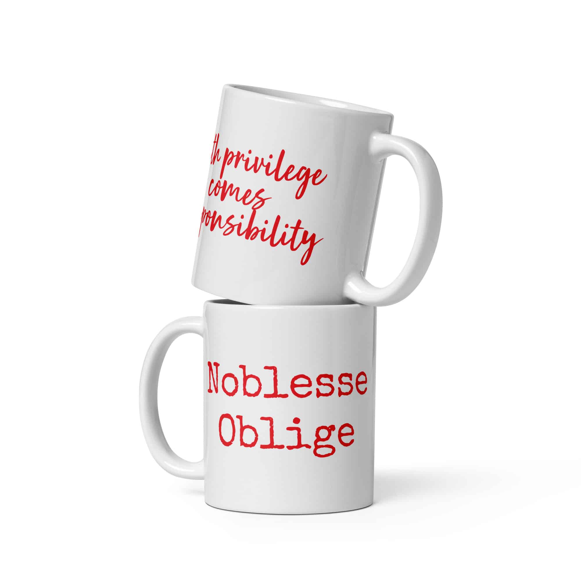 Noblesse Oblige mug-white-11-oz-front-view-69c30b535282a