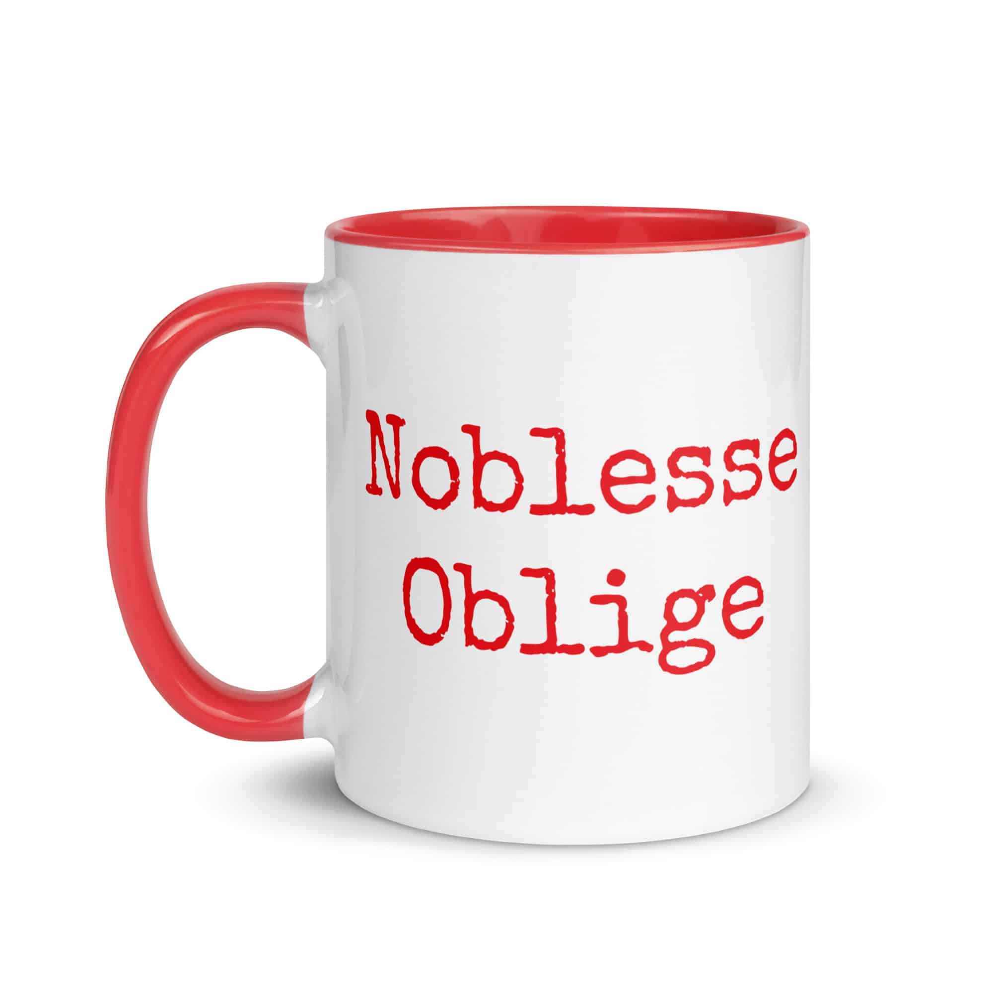Noblesse Oblige Mug with Color Inside