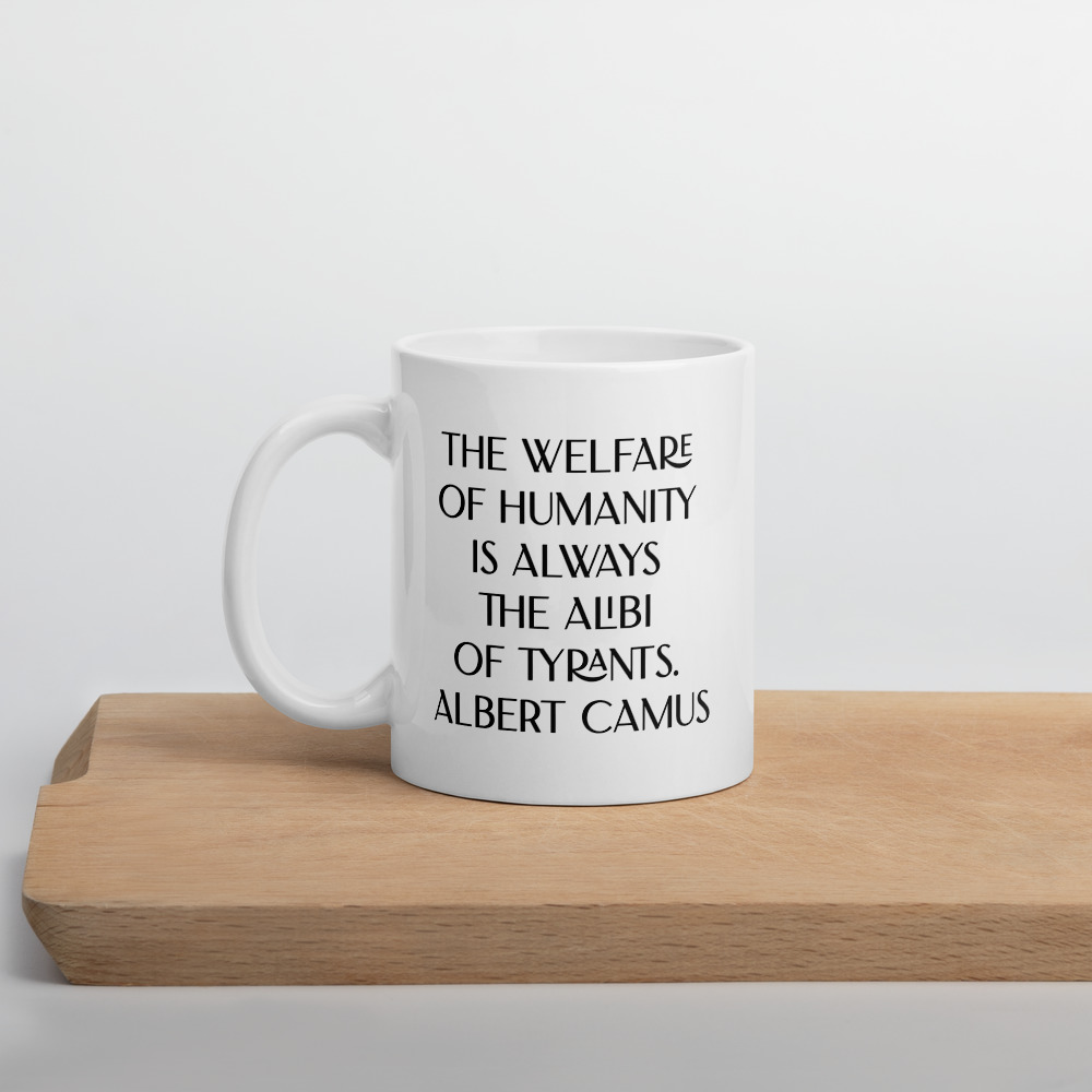 Welfare of Humanity mug-white-11-oz-cutting-board-6927bc481fe63