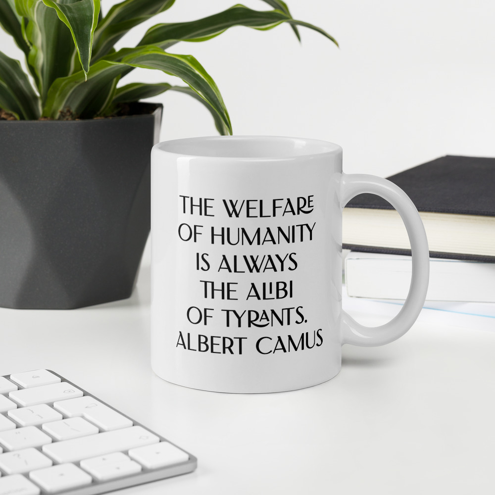 Welfare of Humanity mug-white-11-oz-office-environment-6927bc481fea1