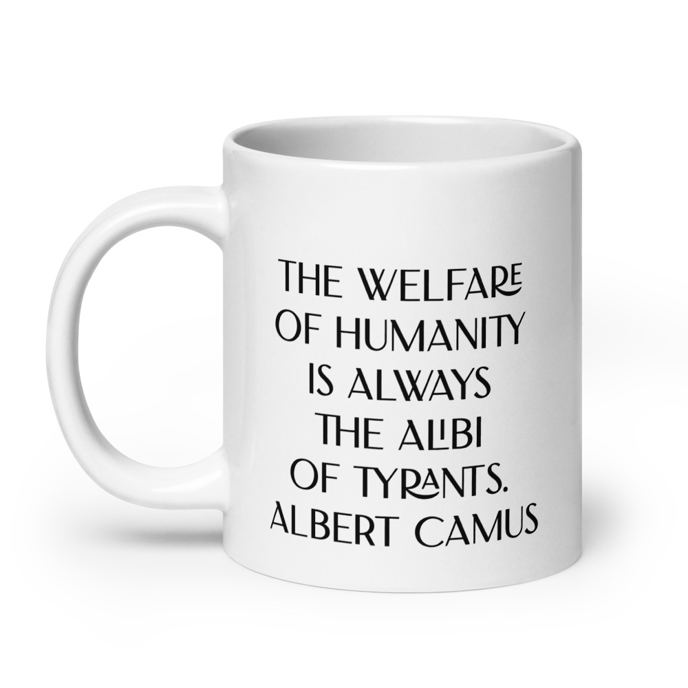 Welfare of Humanity mug-white-20-oz-handle-on-left-6927bc4820e2a